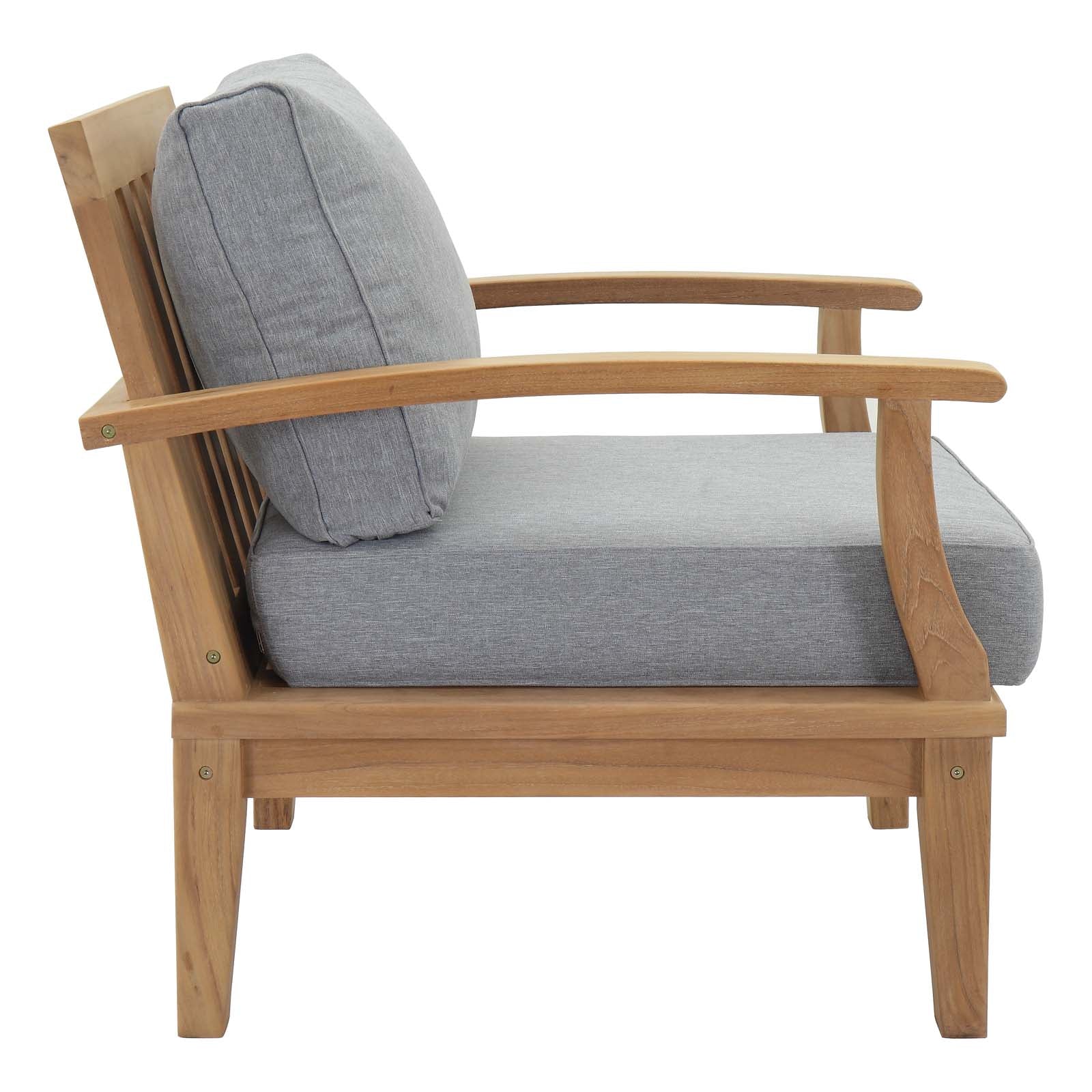 Marina 6 Piece Outdoor Patio Teak Set - Image 4