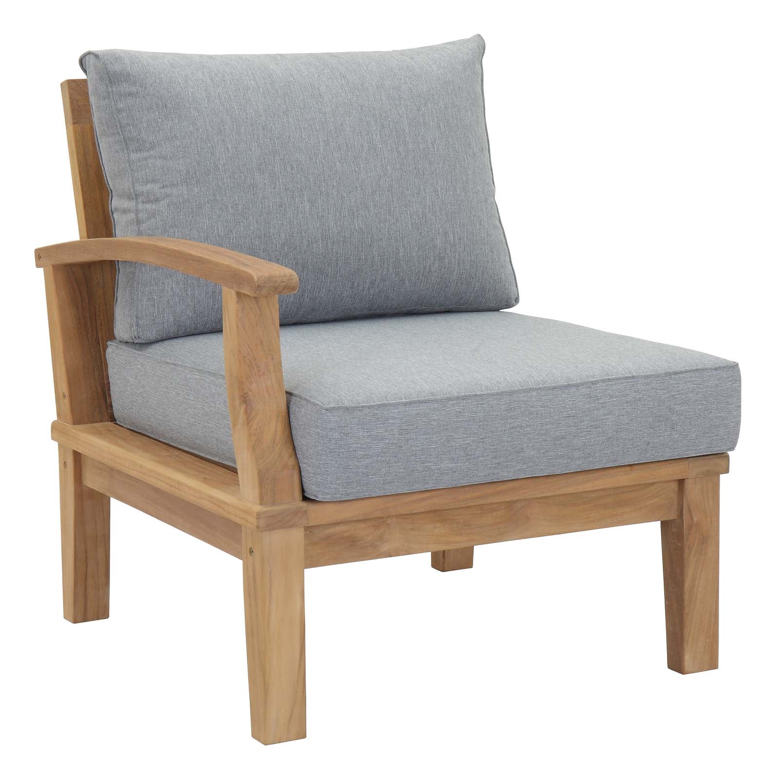 Marina 6 Piece Outdoor Patio Teak Set - Image 5