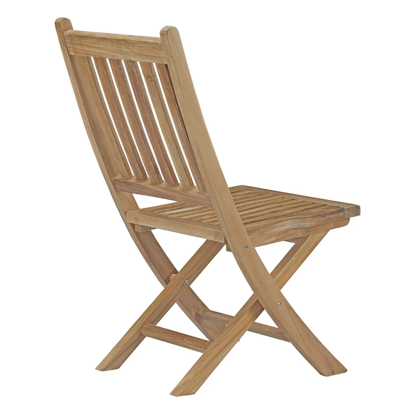 Marina 7 Piece Outdoor Patio Teak Dining Set in Natural - Image 4