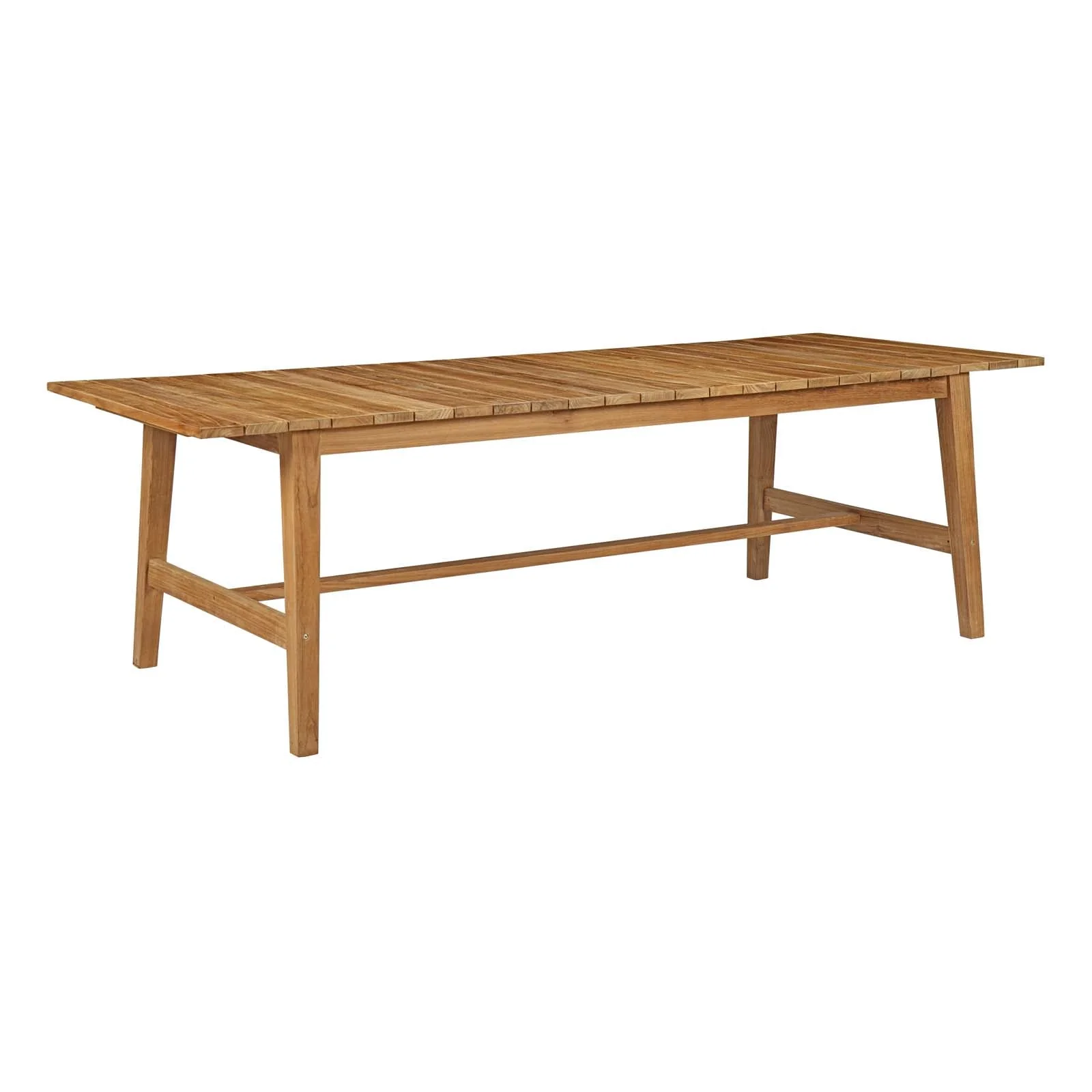 Marina 7 Piece Outdoor Patio Teak Dining Set in Natural White - Image 6