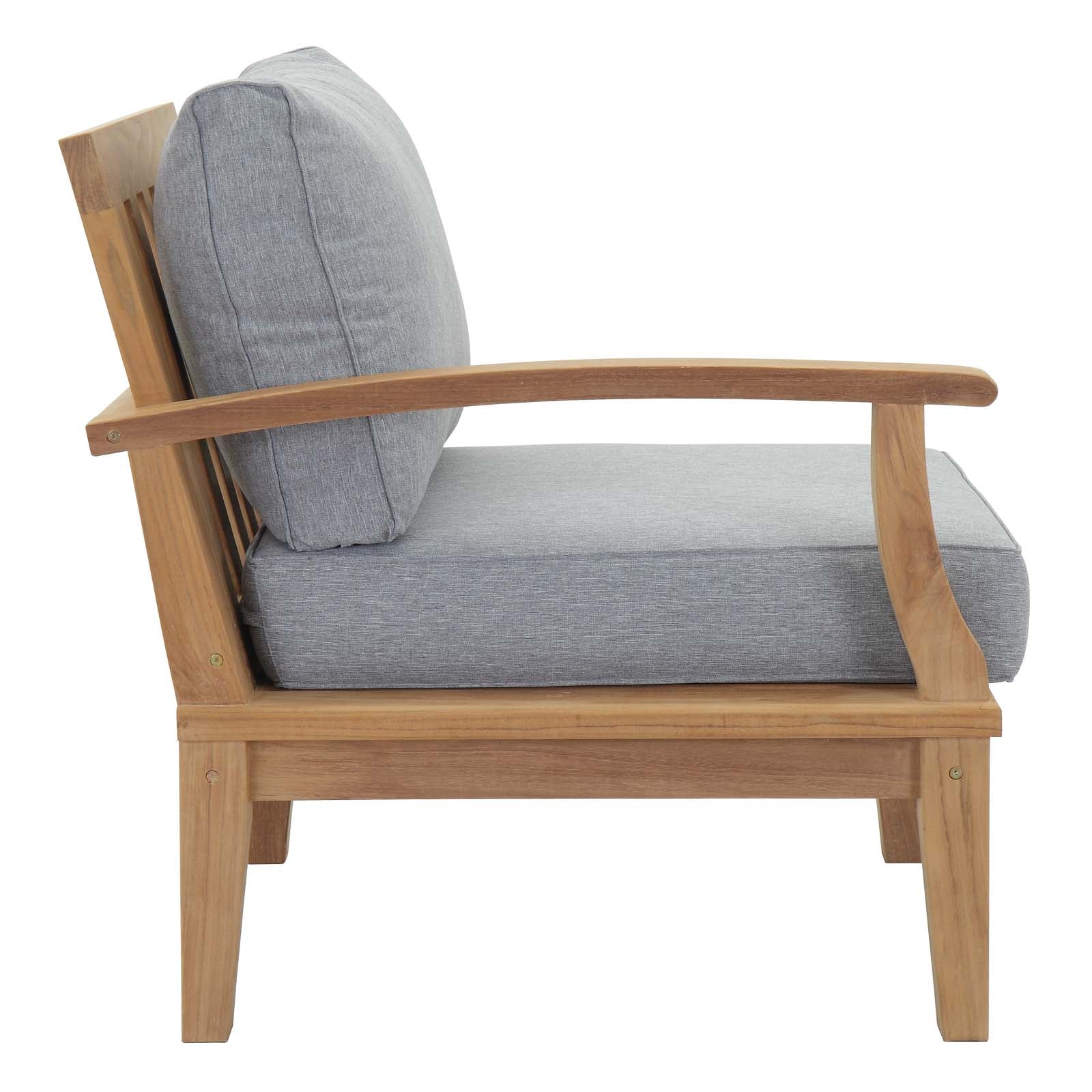 Marina 9 Piece Outdoor Patio Teak Set - Image 9