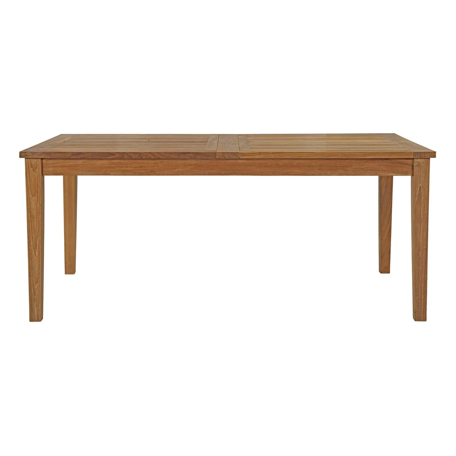 Marina Extendable Outdoor Patio Teak Dining Table in Natural - Image 4
