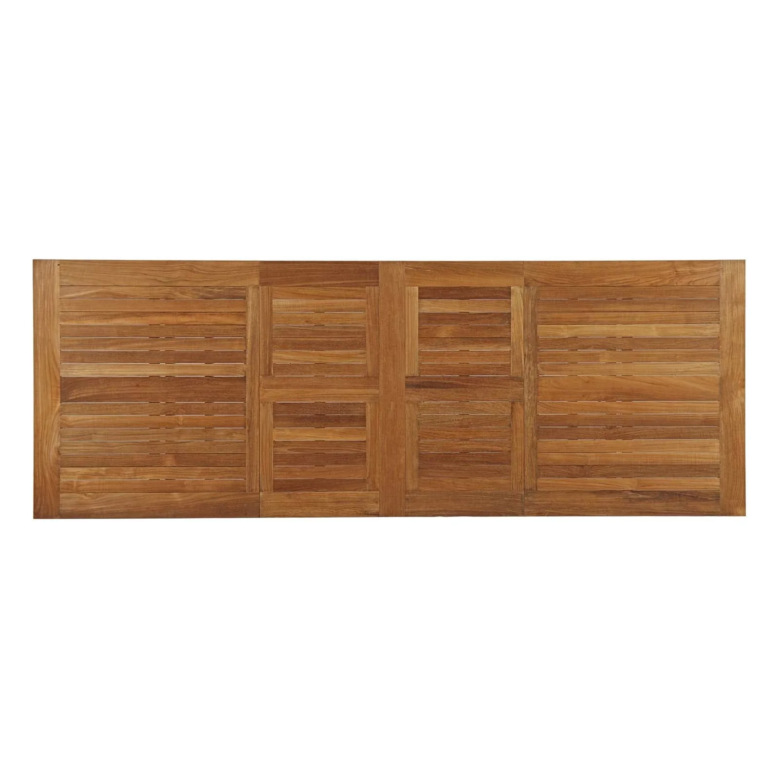 Marina Extendable Outdoor Patio Teak Dining Table in Natural - Image 8