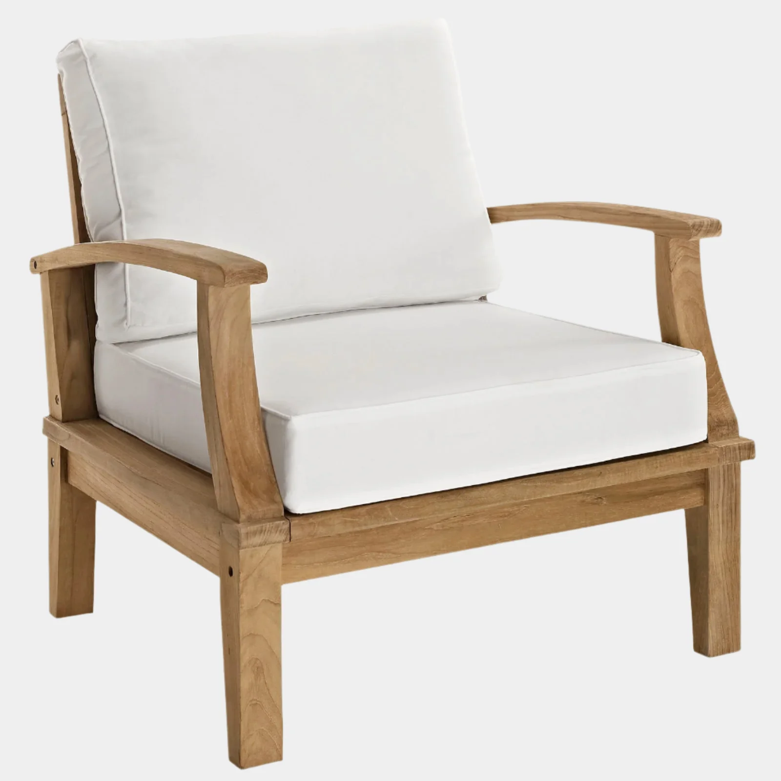 Marina Outdoor Patio Teak Armchair - Image 15
