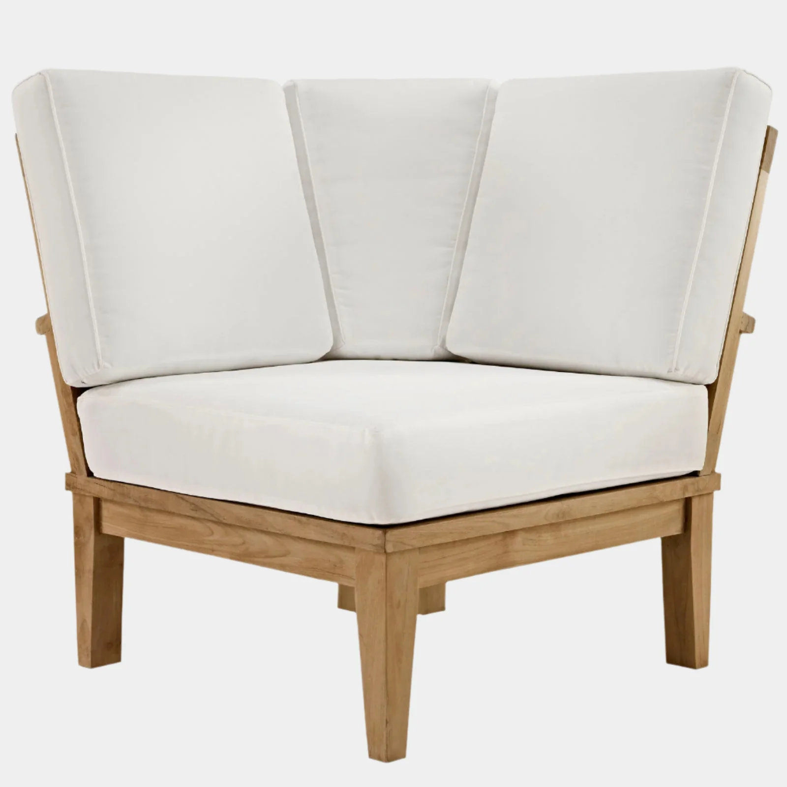 Marina Outdoor Patio Teak Corner Sofa - Image 15