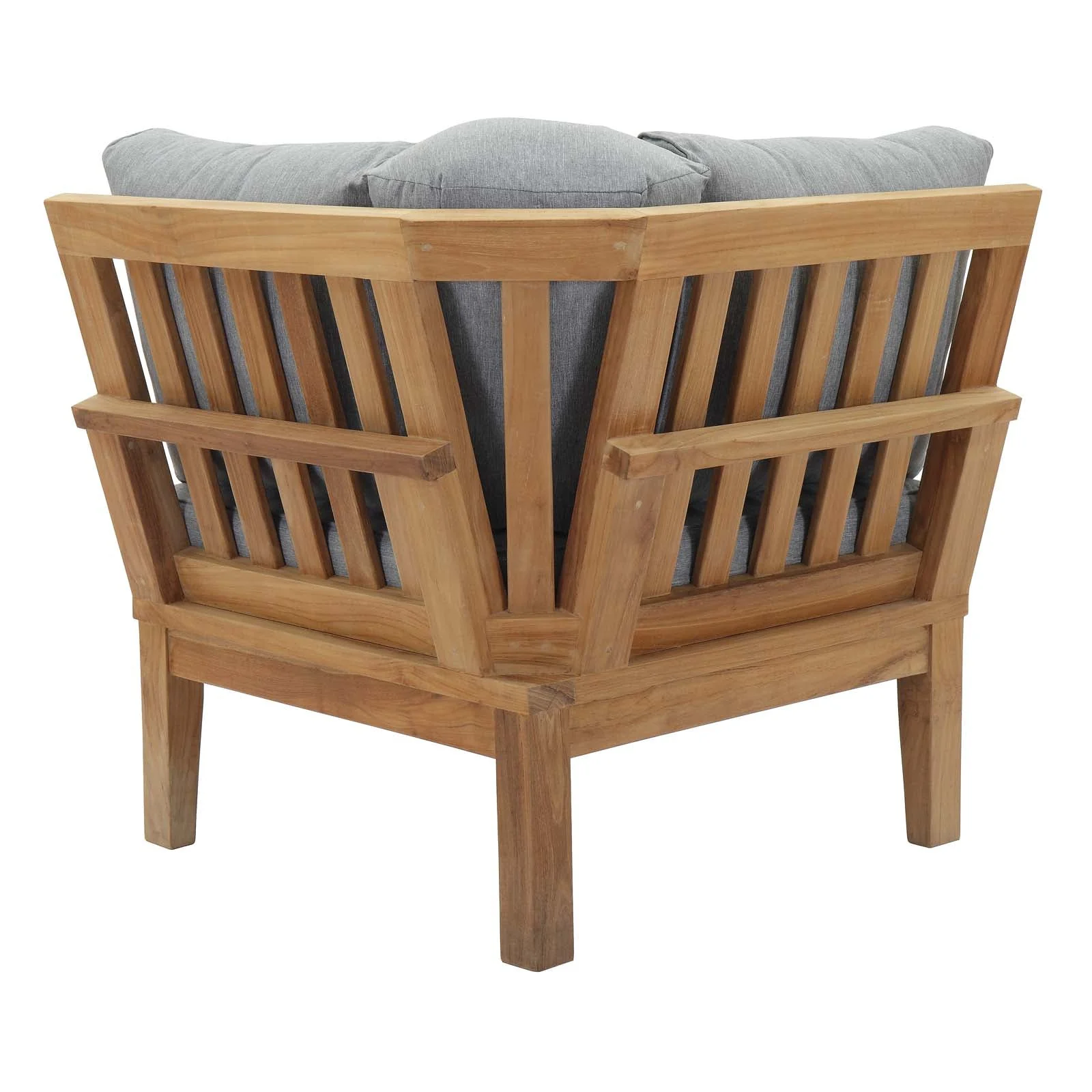 Marina Outdoor Patio Teak Corner Sofa - Image 4