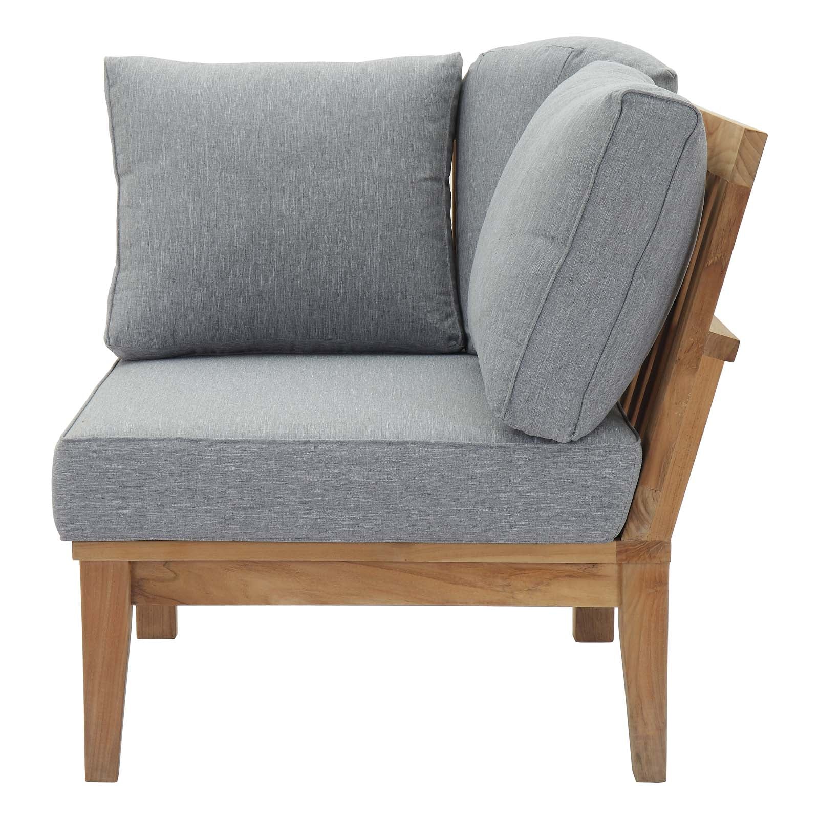 Marina Outdoor Patio Teak Corner Sofa - Image 5