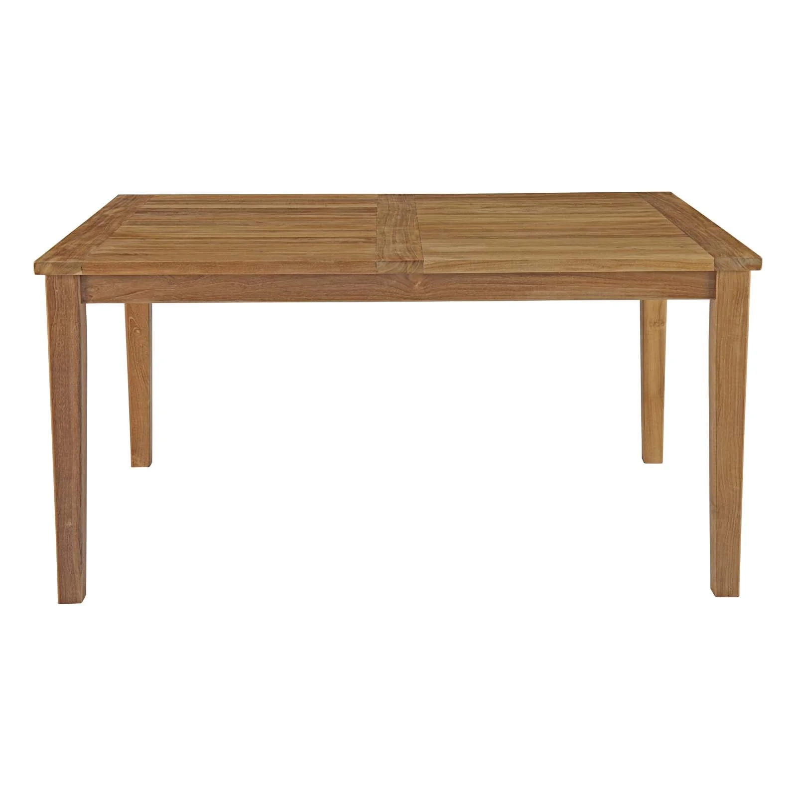 Marina 60" Outdoor Patio Teak Dining Table in Natural - Image 3