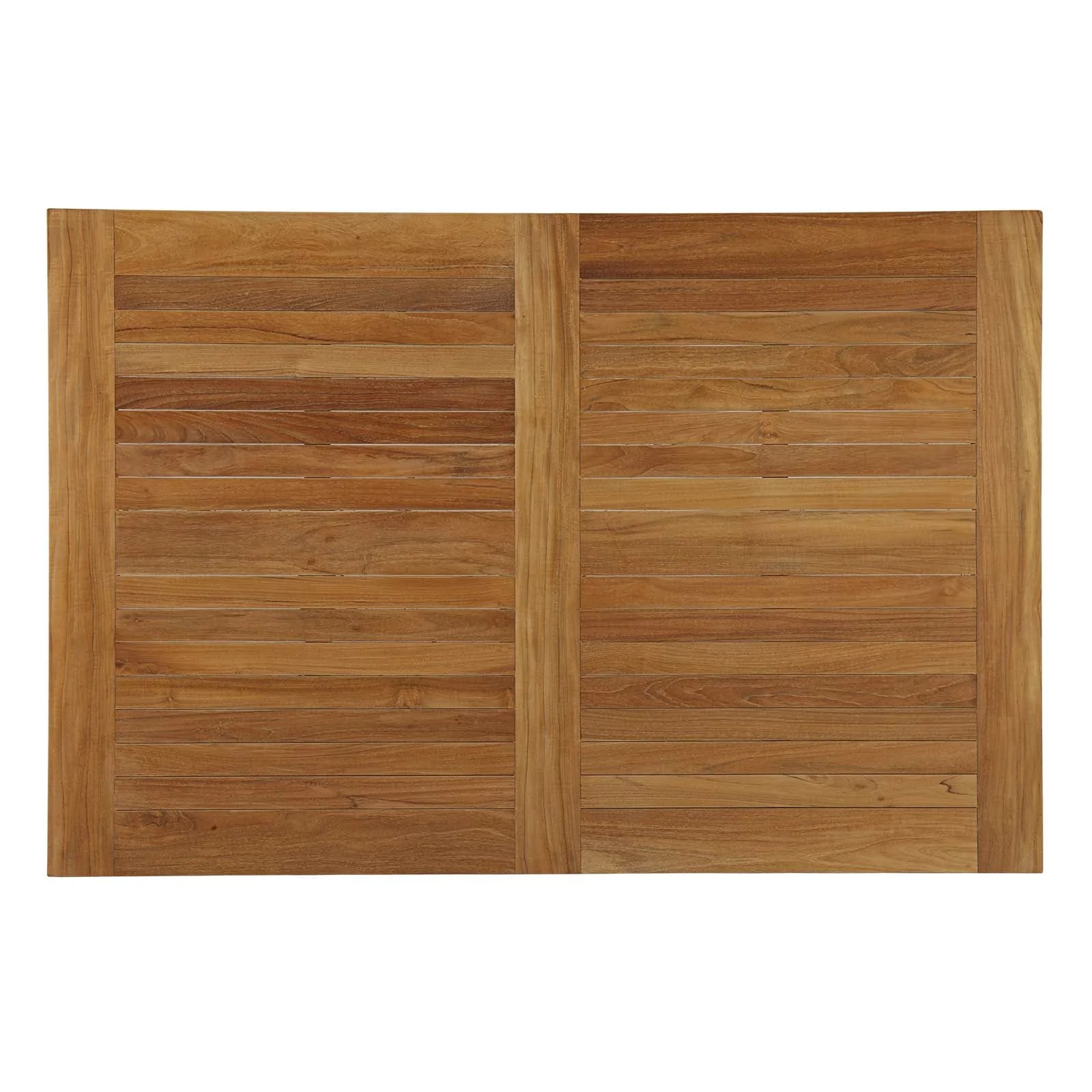 Marina 60" Outdoor Patio Teak Dining Table in Natural - Image 4