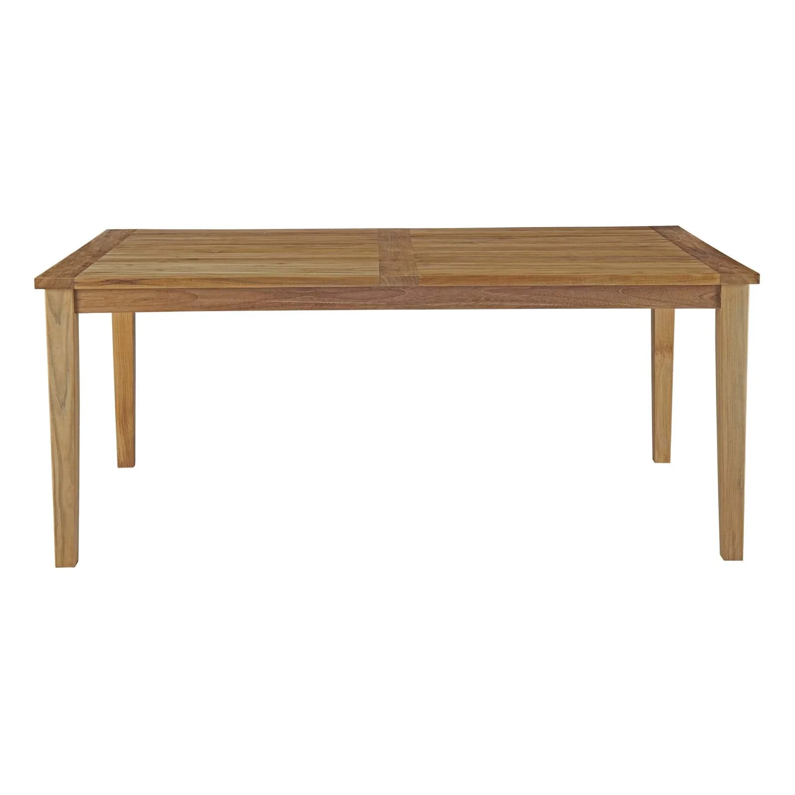 Marina 72" Outdoor Patio Teak Dining Table in Natural - Image 3