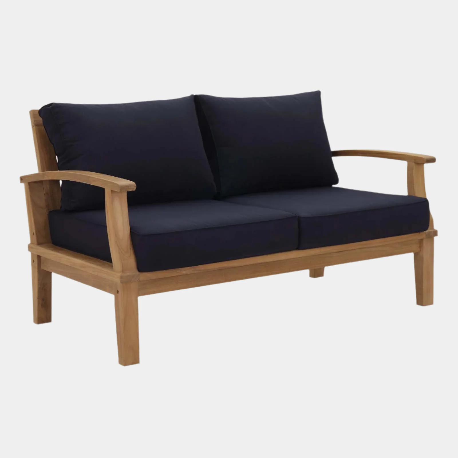 Marina Outdoor Patio Teak Loveseat - Image 7