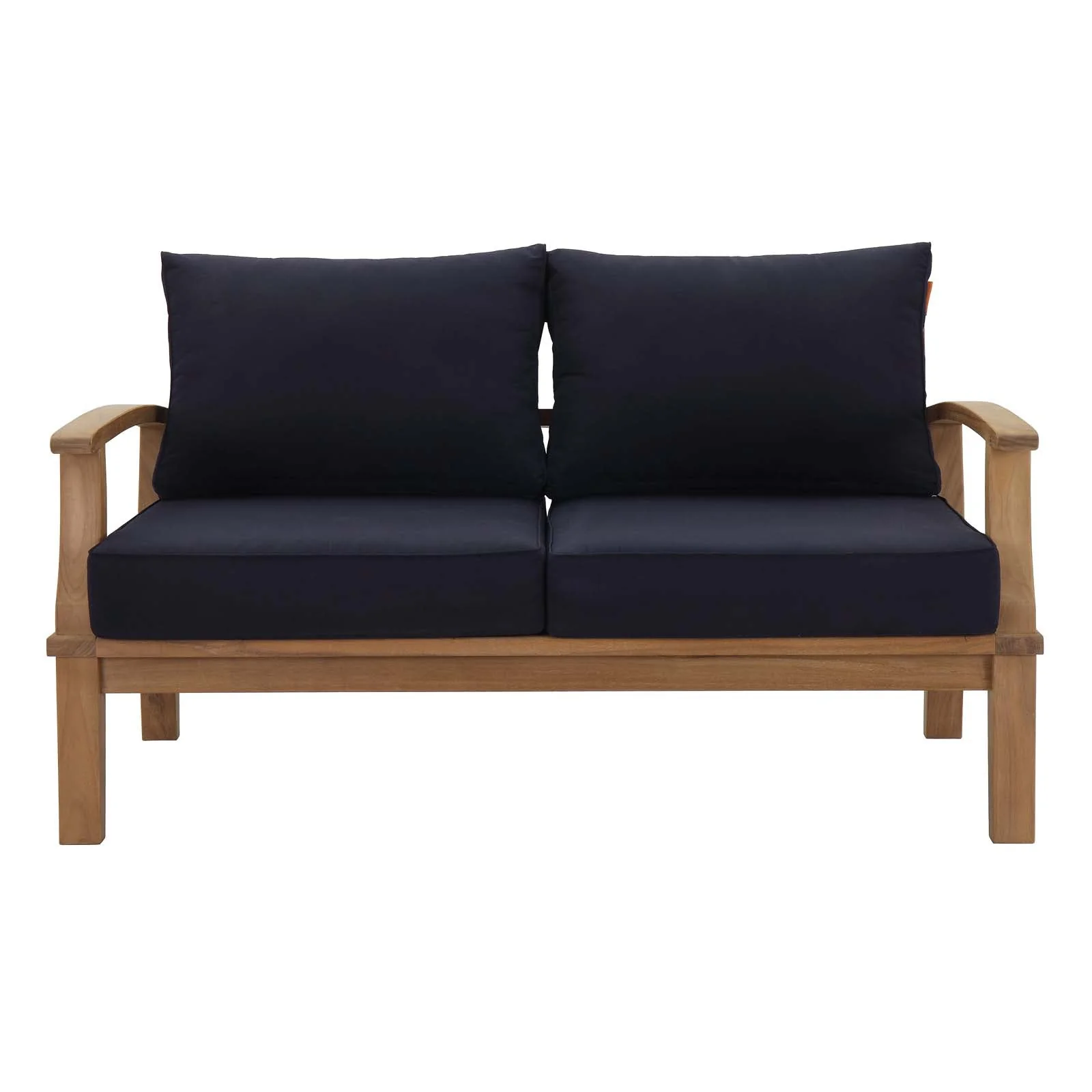 Marina Outdoor Patio Teak Loveseat - Image 9