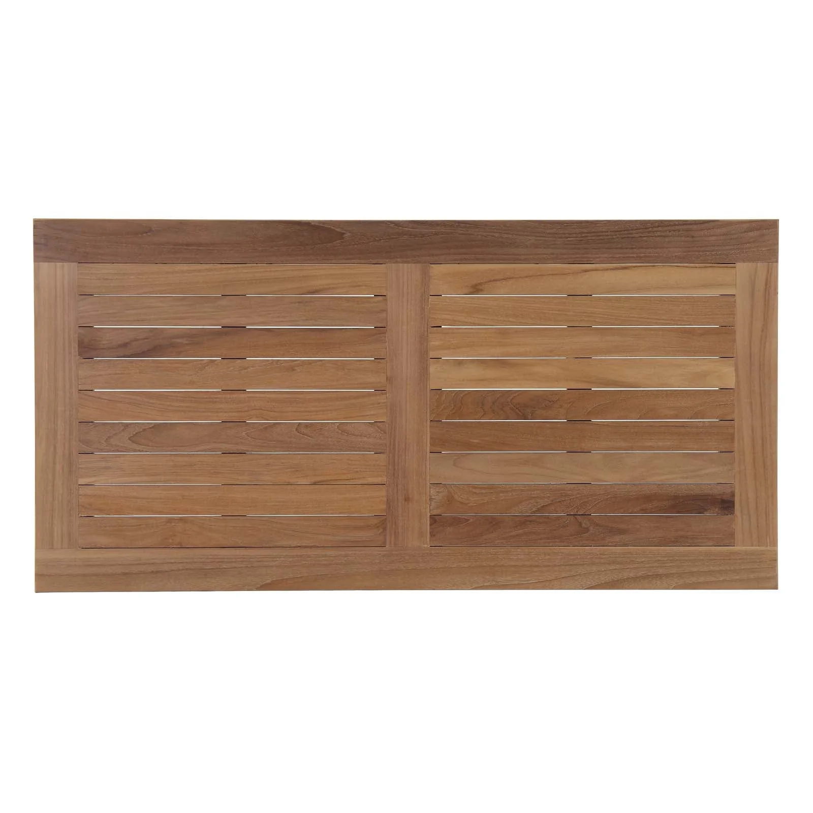 Marina Outdoor Patio Teak Rectangle Coffee Table in Natural - Image 4