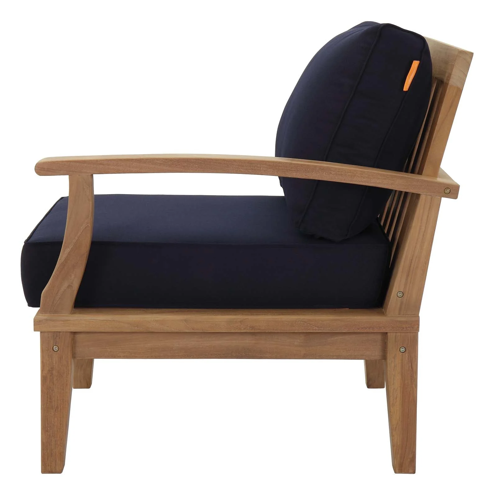 Marina Outdoor Patio Teak Right-Facing Sofa - Image 6