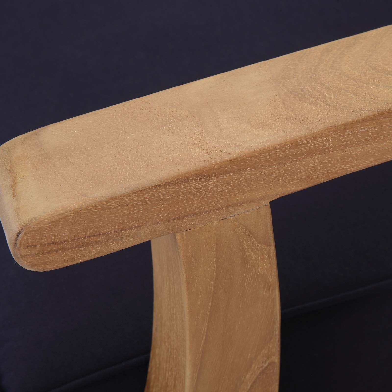 Marina Outdoor Patio Teak Right-Facing Sofa - Image 8