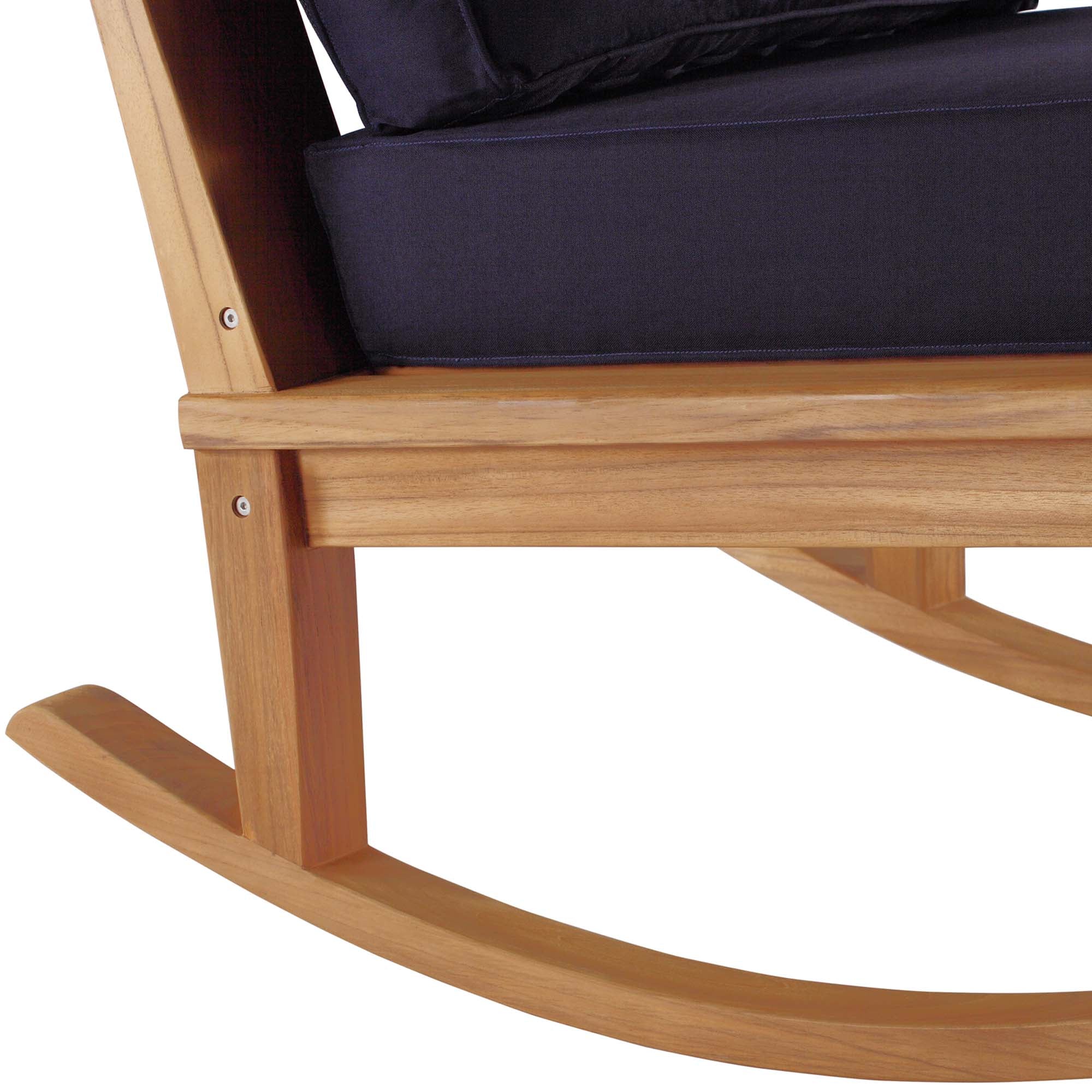 Marina Outdoor Patio Teak Rocking Chair - Image 14
