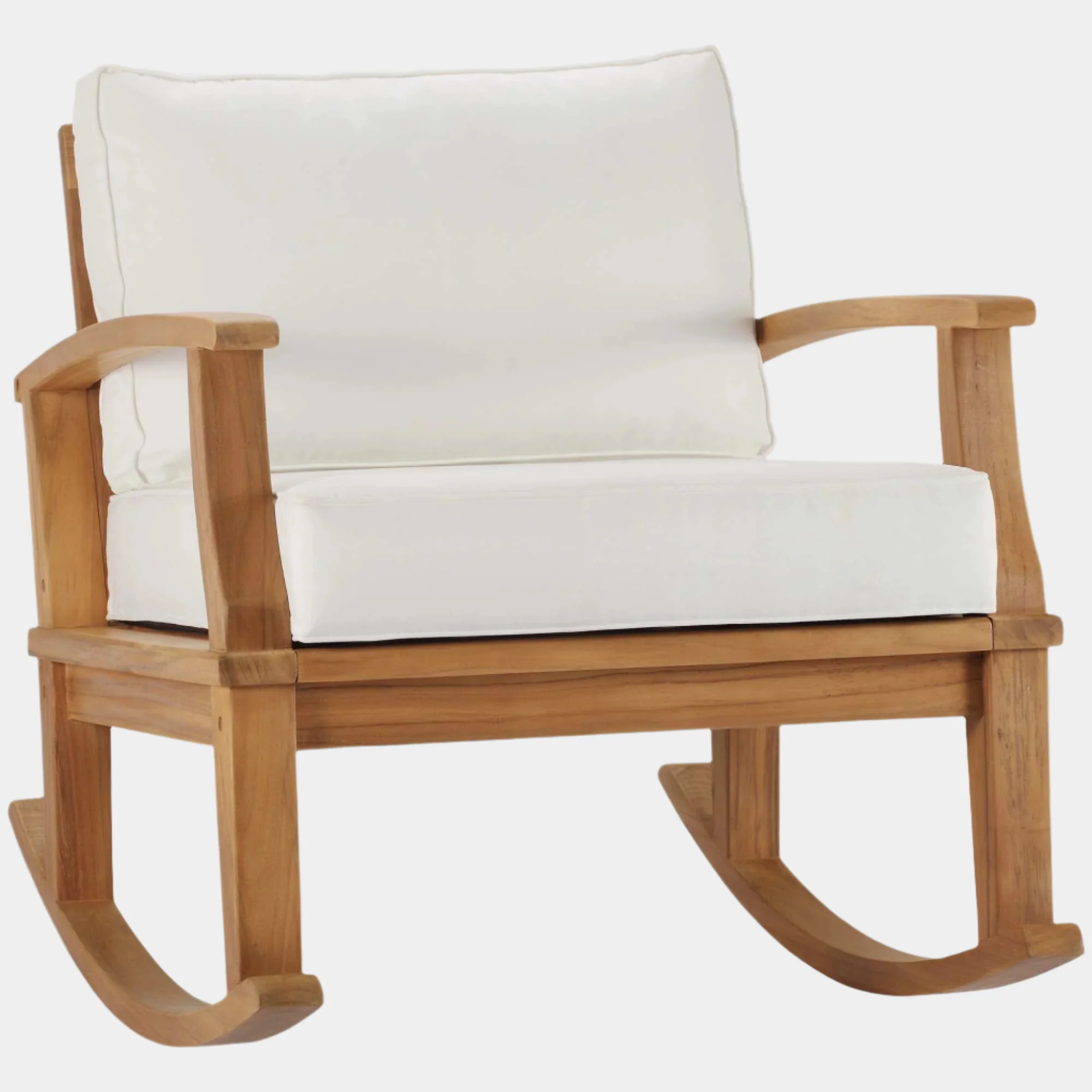 Marina Outdoor Patio Teak Rocking Chair - Image 17