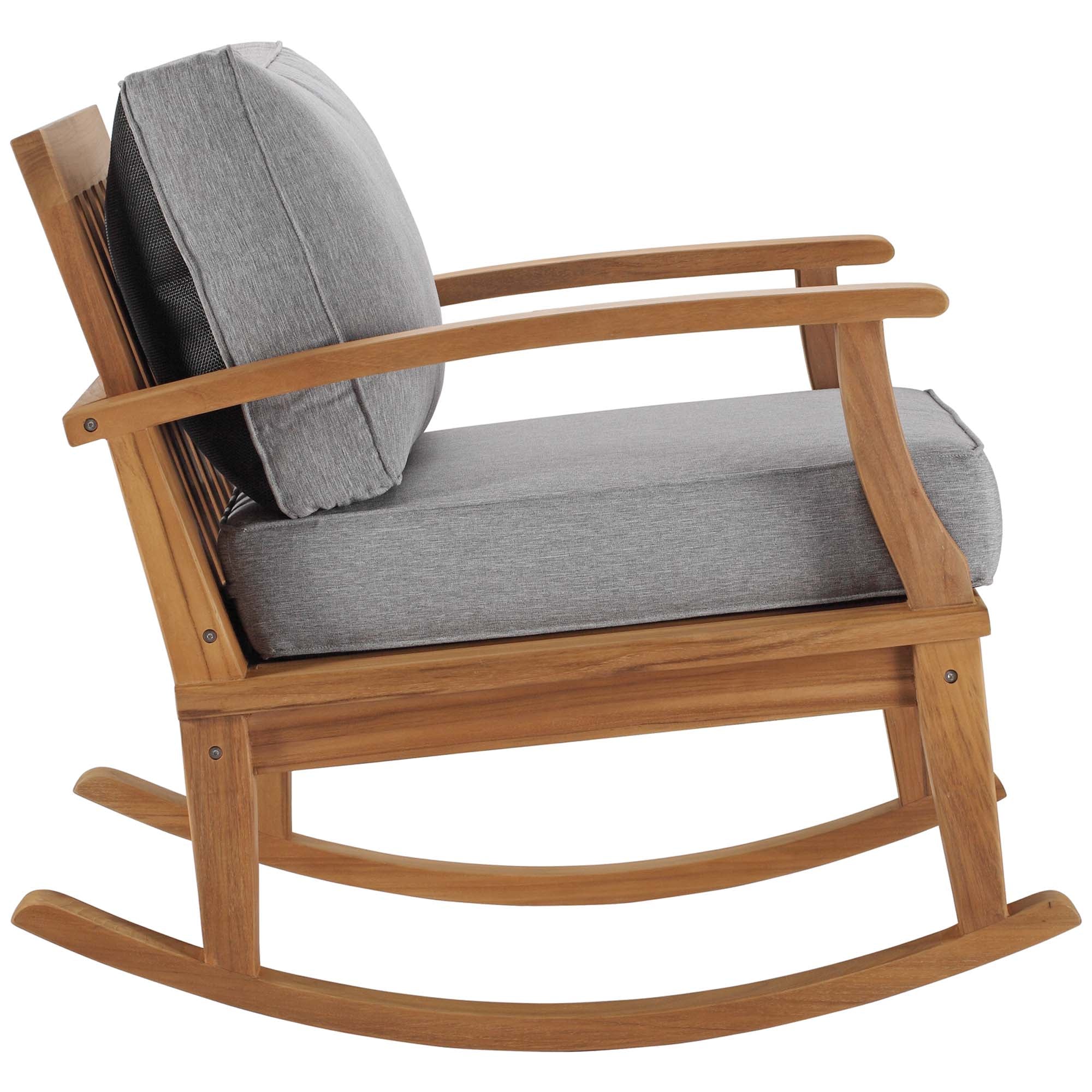 Marina Outdoor Patio Teak Rocking Chair - Image 3