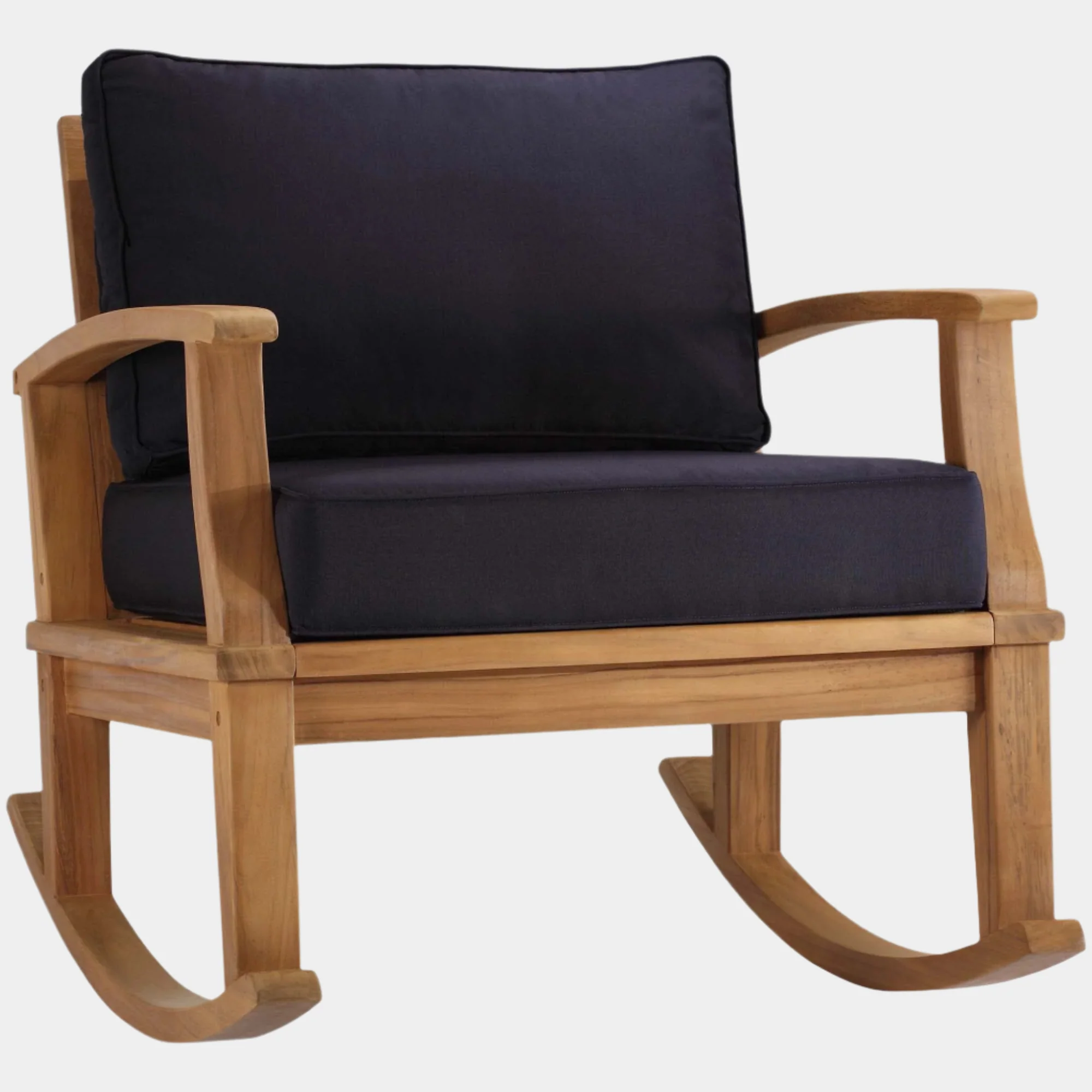 Marina Outdoor Patio Teak Rocking Chair - Image 9
