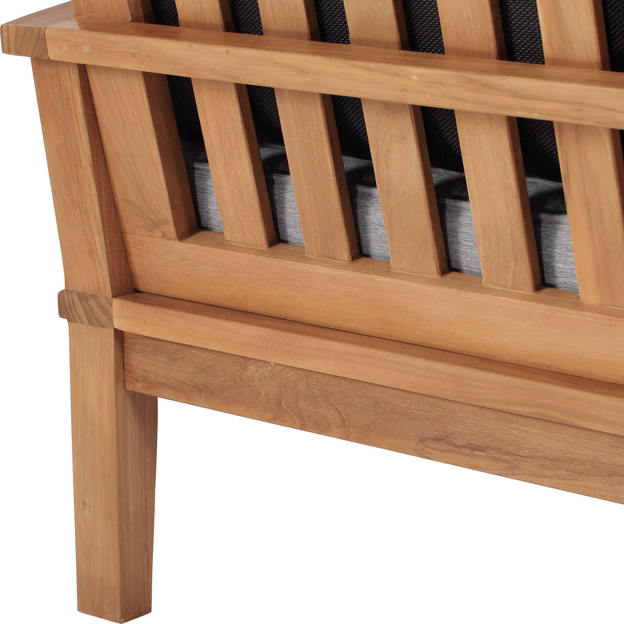 Marina Outdoor Patio Teak Sofa - Image 9