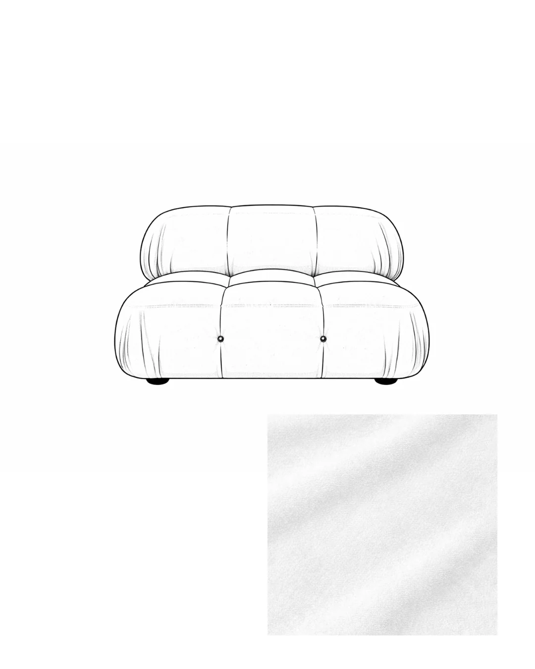 Mario Bellini Velvet Lounge Chair - Image 4
