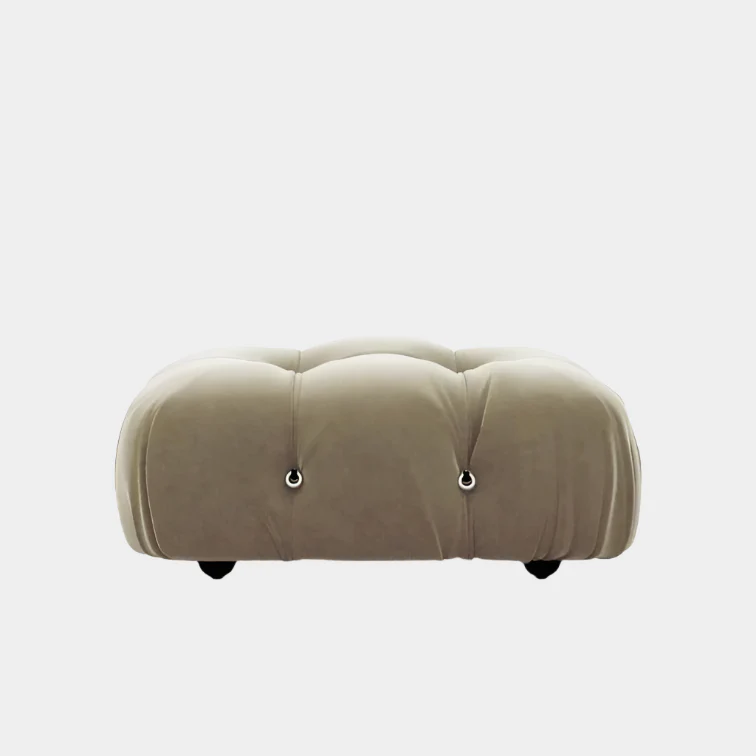 Mario Bellini Velvet Ottoman (Reproduction) - Image 12