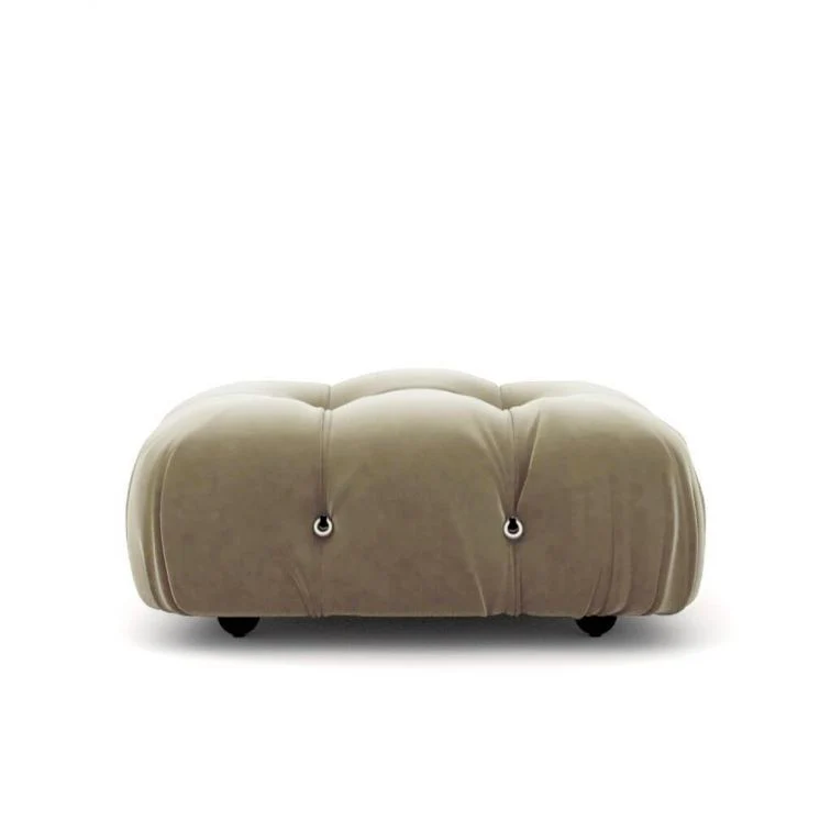 Mario Bellini Velvet Ottoman (Reproduction) - Image 13