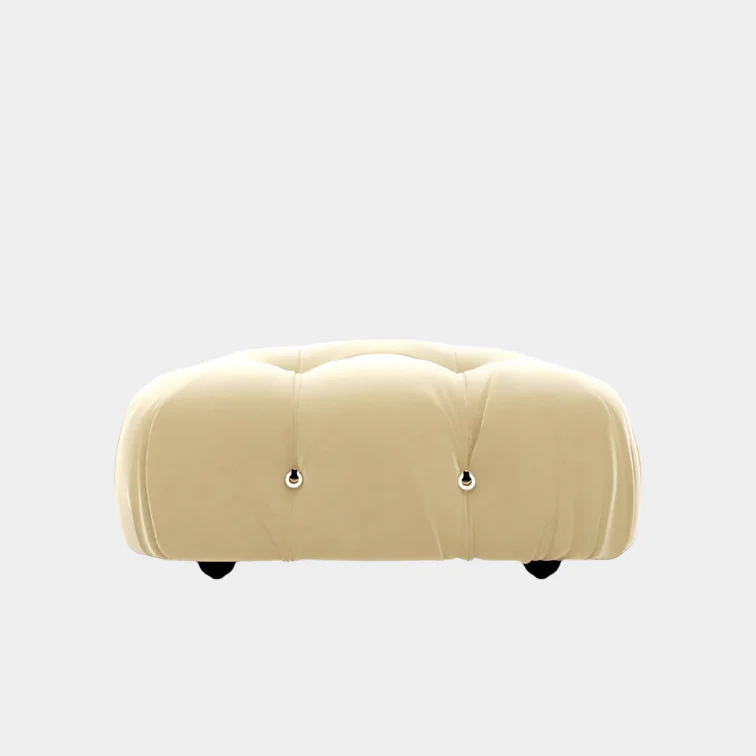 Mario Bellini Velvet Ottoman (Reproduction) - Image 4