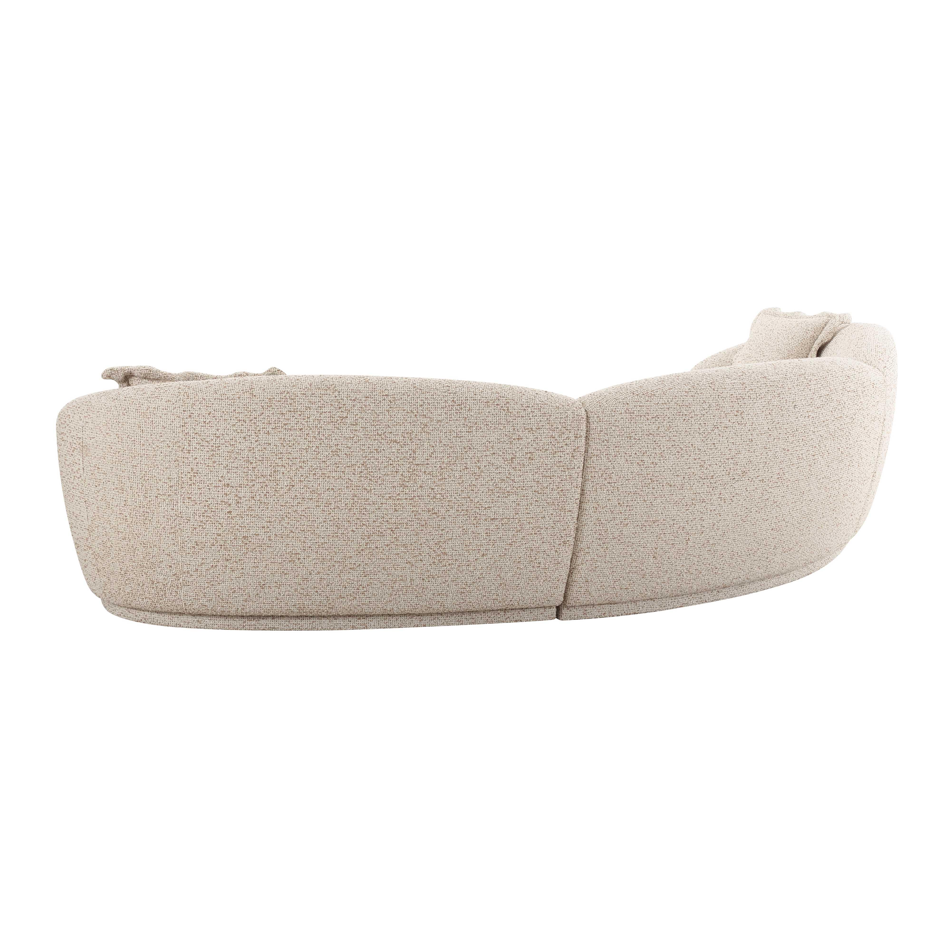 Marion 3-Piece Two-Tone Textured Performance Boucle Sectional - Image 4