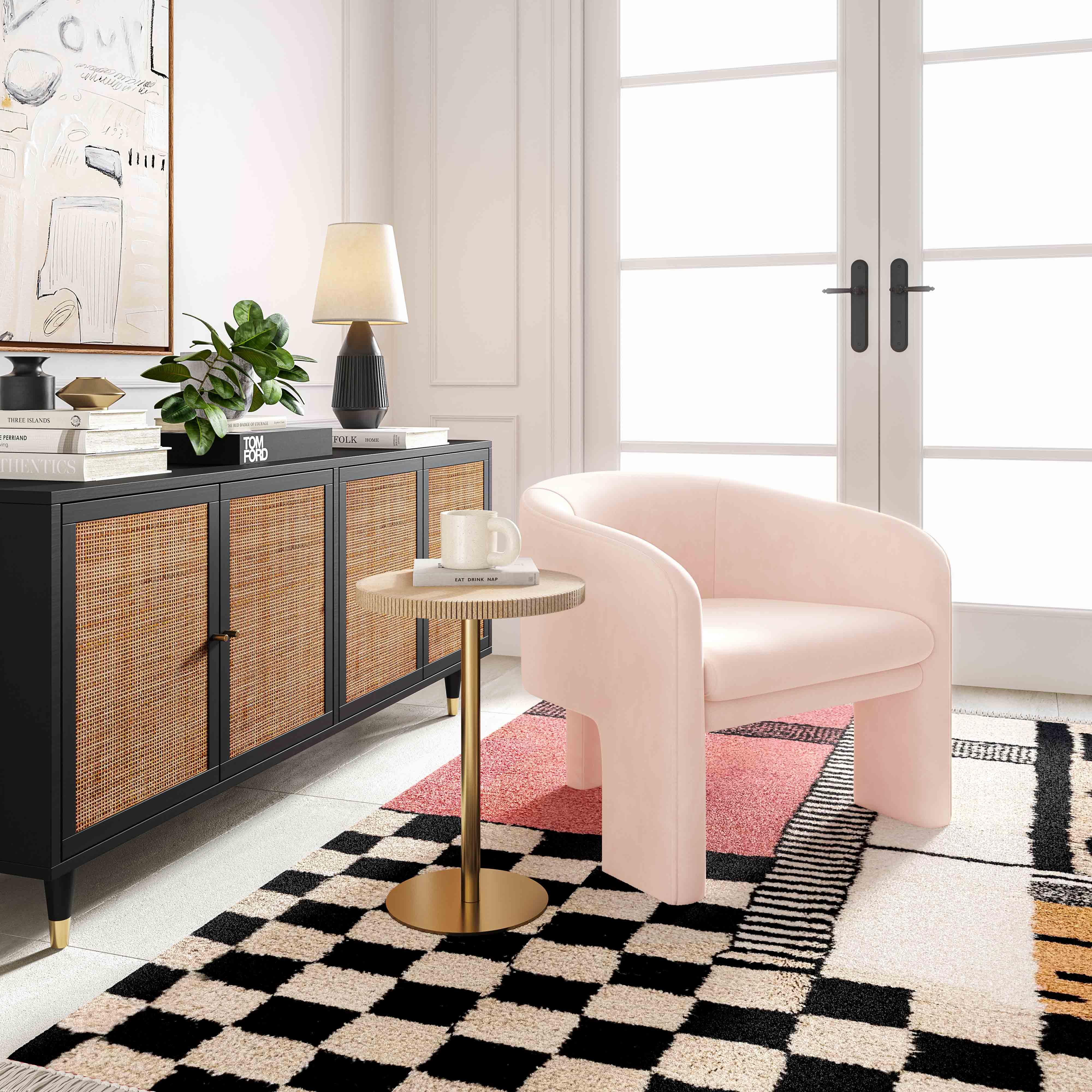 Marla Performance Velvet Accent Chair - Image 14