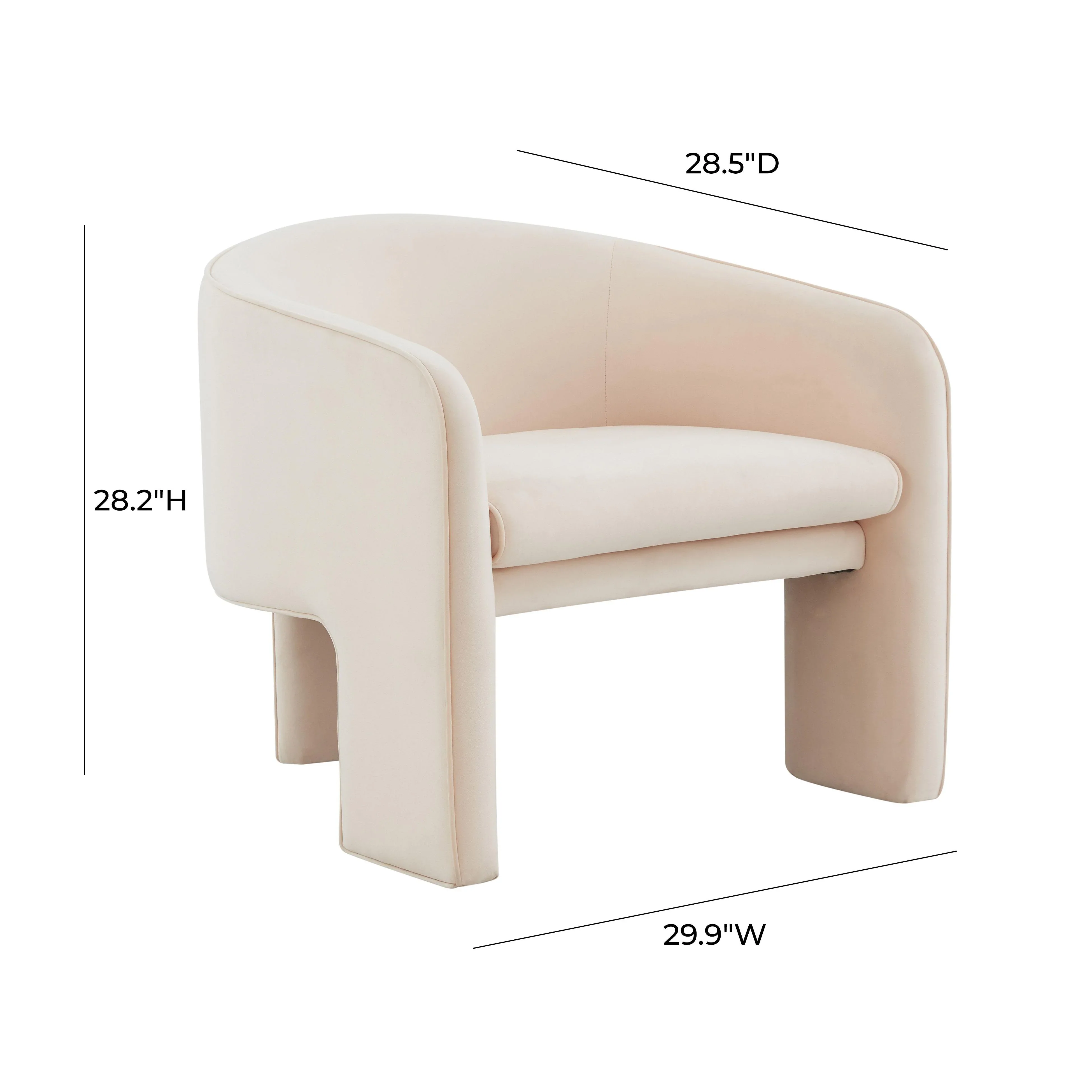 Marla Performance Velvet Accent Chair - Image 18