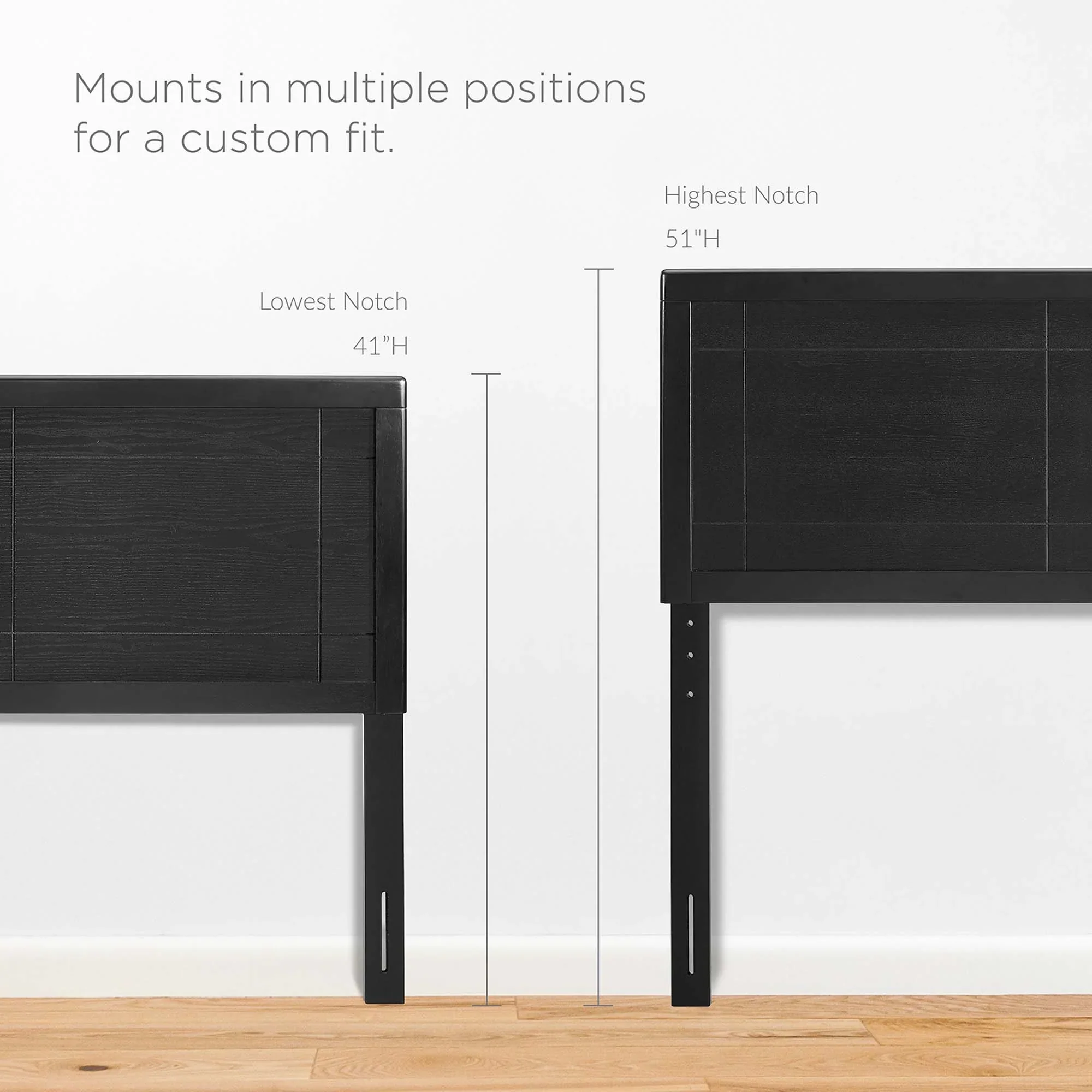 Marlee Wood Platform Bed With Splayed Legs - Image 3