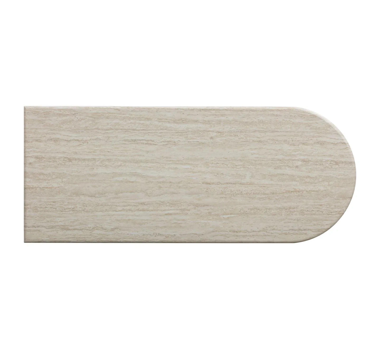 Marlene 47" Cream Faux Travertine Vanity Desk - Image 8