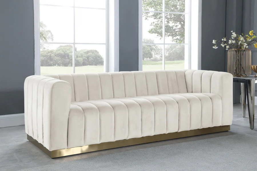 Marlon Velvet Sofa - Image 26