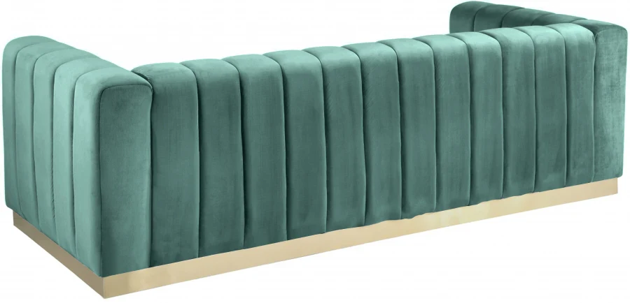 Marlon Velvet Sofa - Image 3