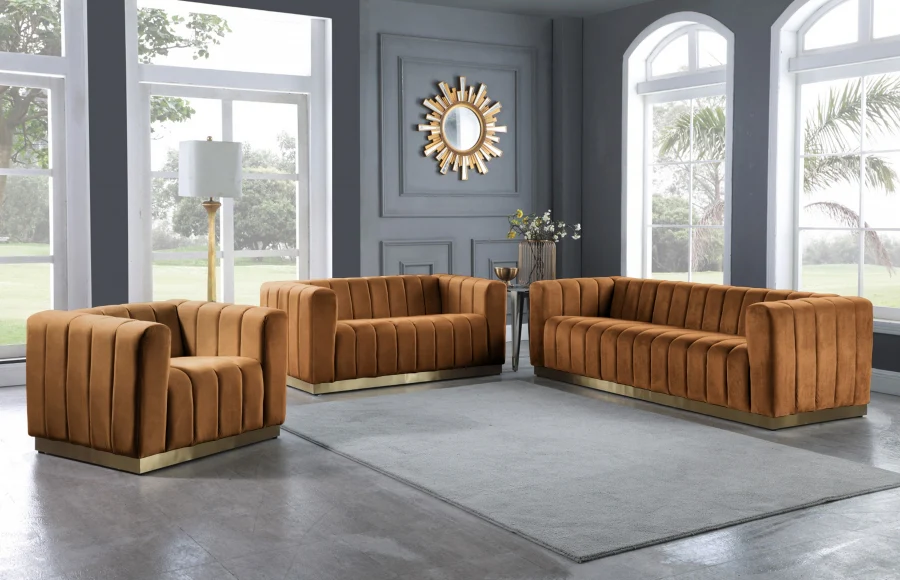 Marlon Velvet Sofa - Image 67