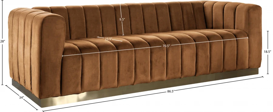 Marlon Velvet Sofa - Image 69