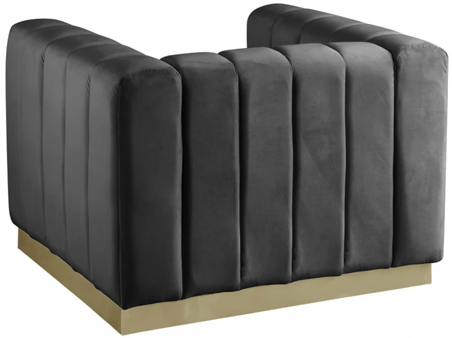 Marlon Velvet Upholstered Chair - Image 11