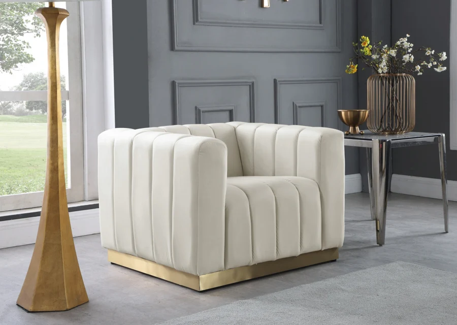 Marlon Velvet Upholstered Chair - Image 19