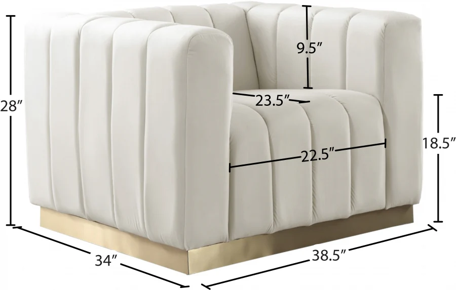 Marlon Velvet Upholstered Chair - Image 26