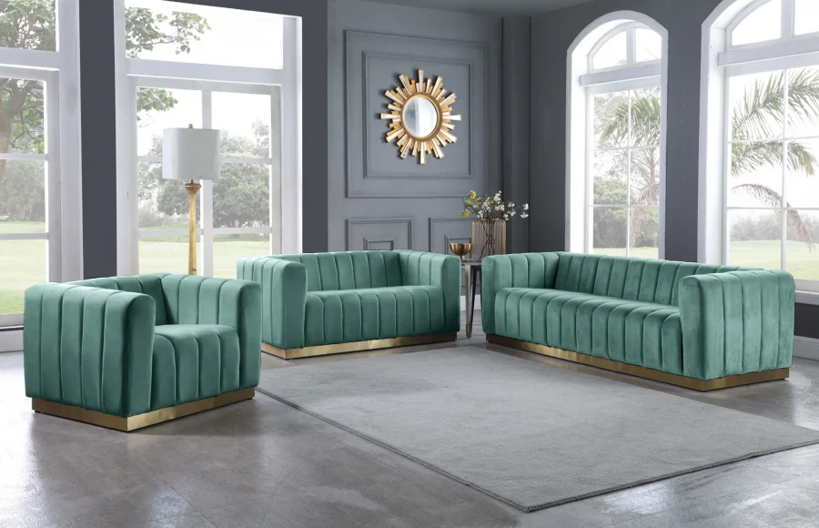 Marlon Velvet Upholstered Chair - Image 50