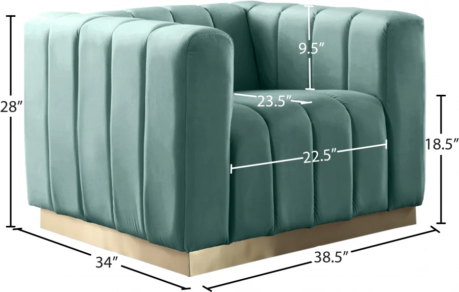 Marlon Velvet Upholstered Chair - Image 51