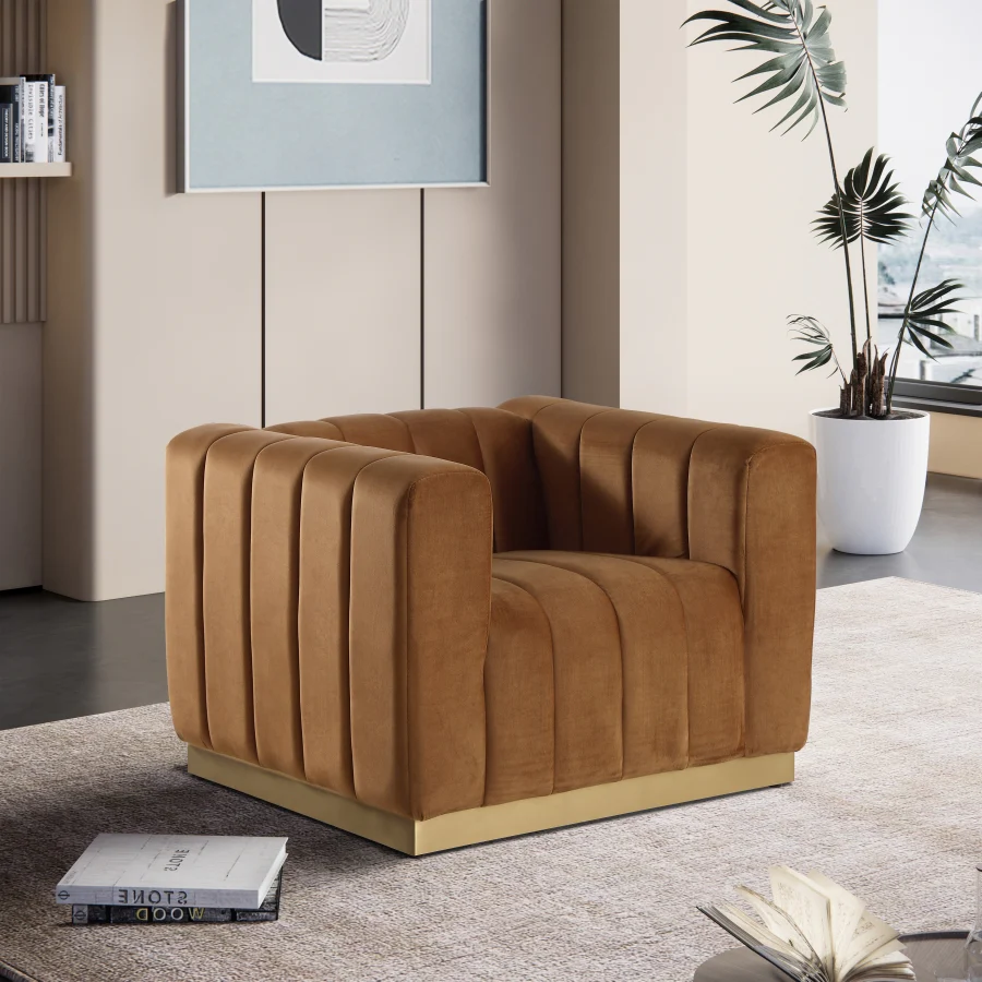 Marlon Velvet Upholstered Chair - Image 62