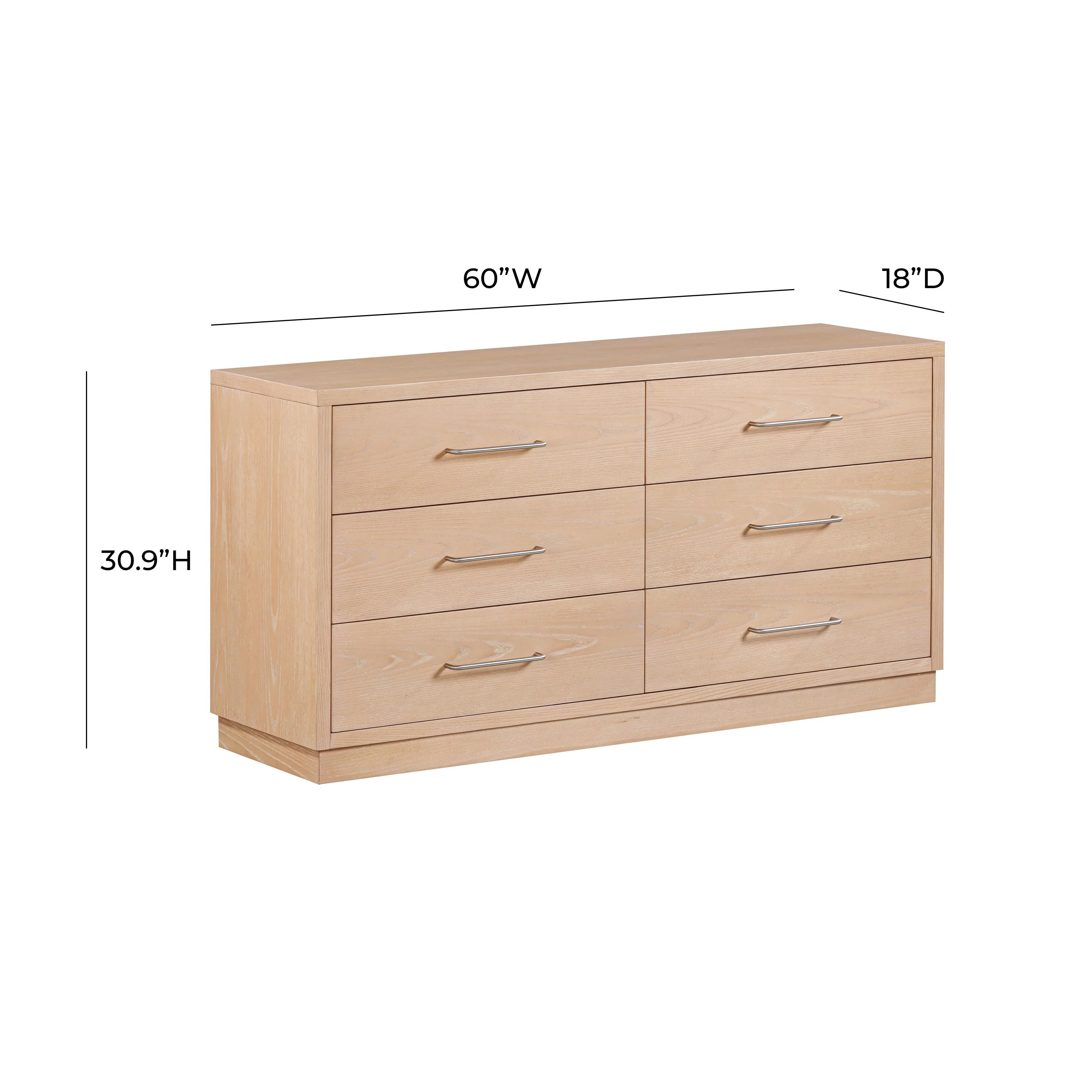 Marlow 6-Drawer Wood Dresser - Image 8