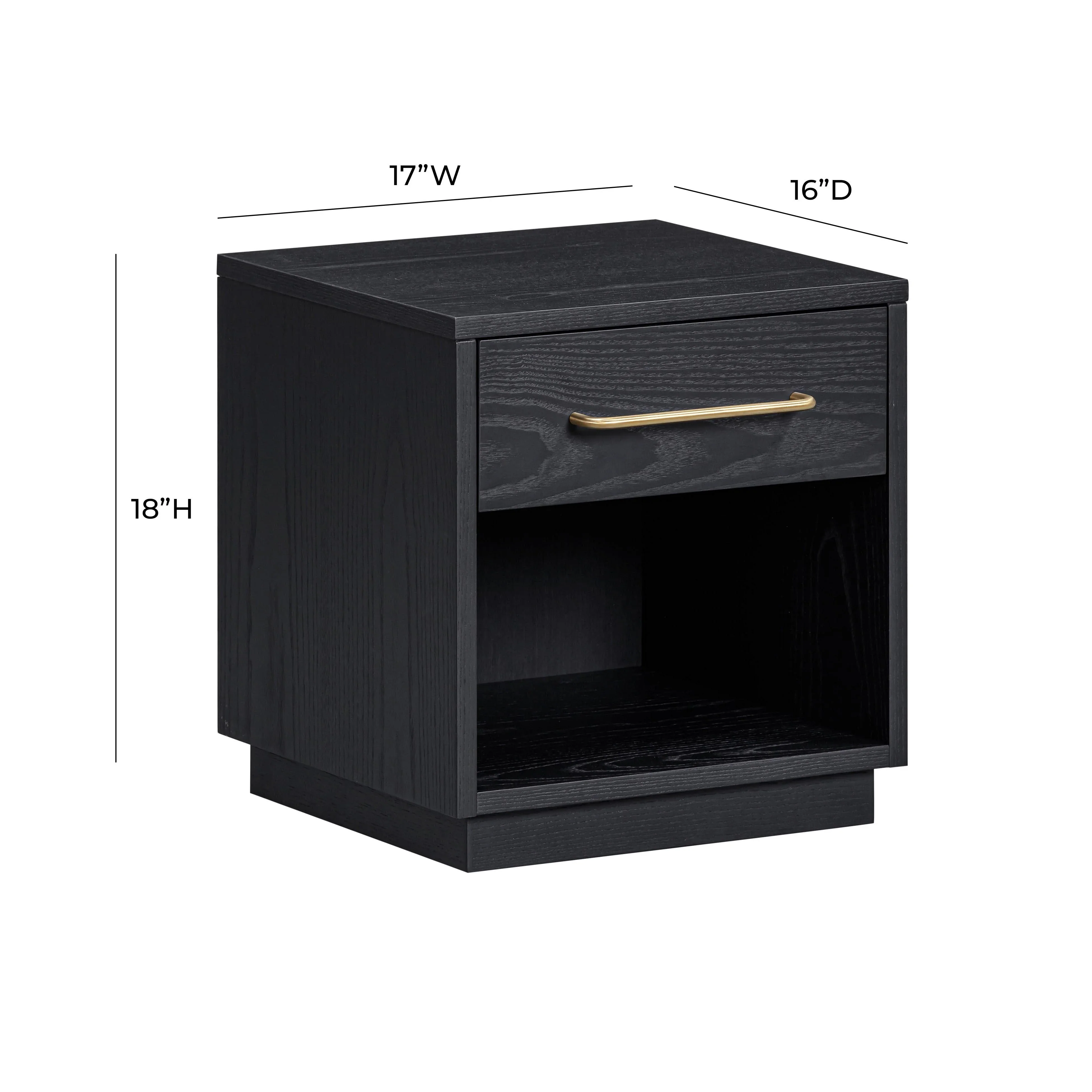 Marlow 17" Wood Nightstand With Drawer - Image 18