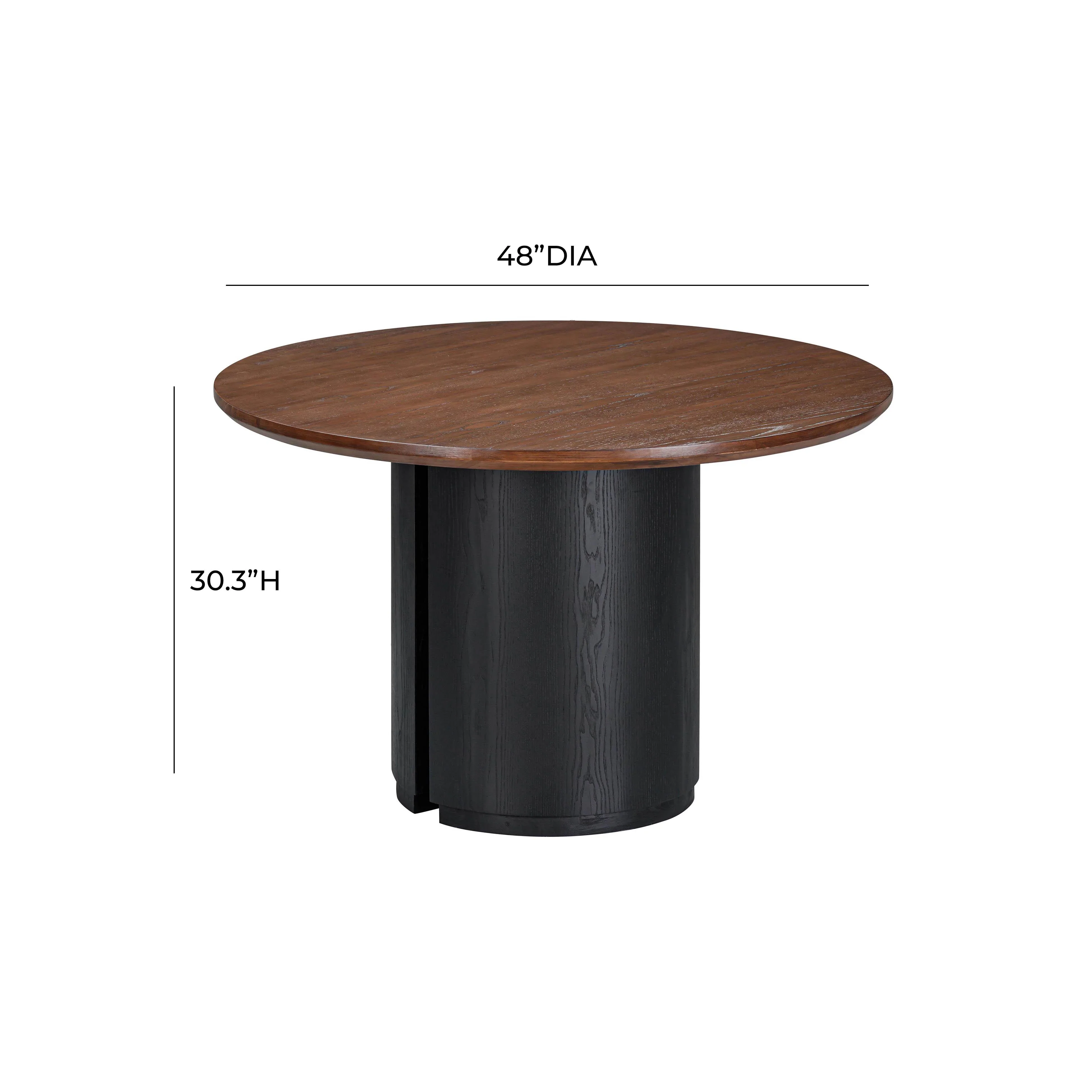 Marlow 48" Wood Round Dining Table - Image 12