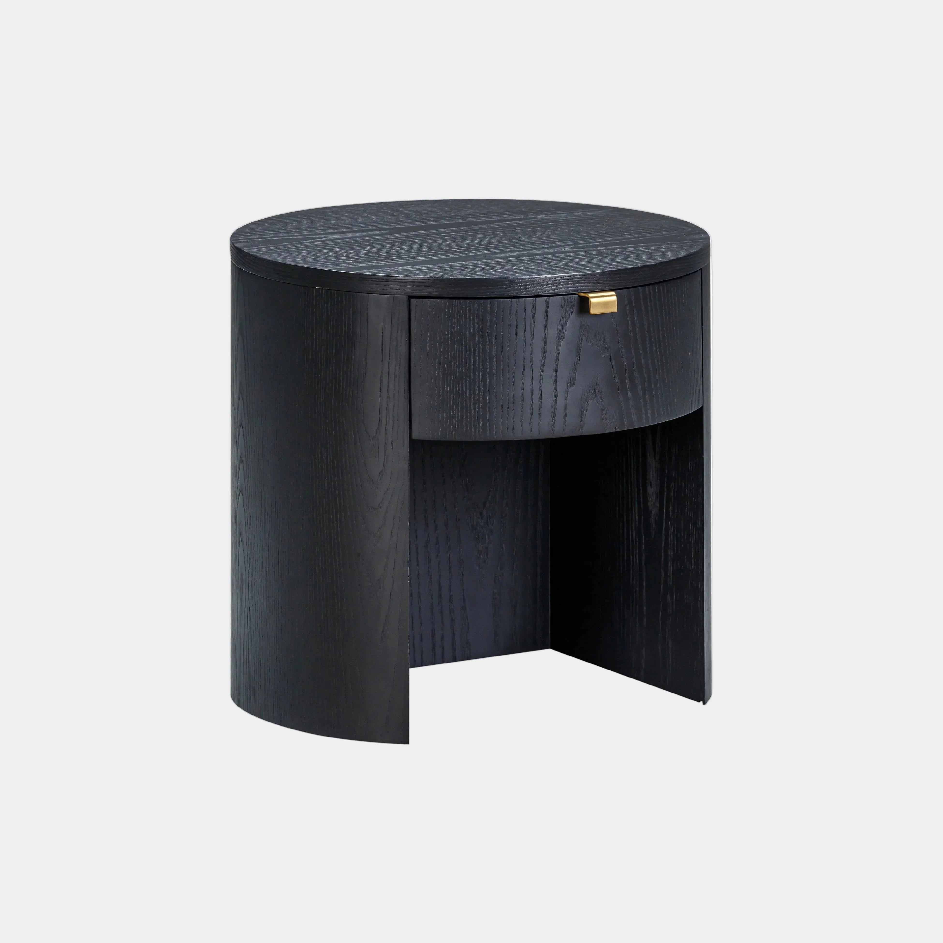Marlow 19" Wood Round Nightstand With Drawer - Image 10