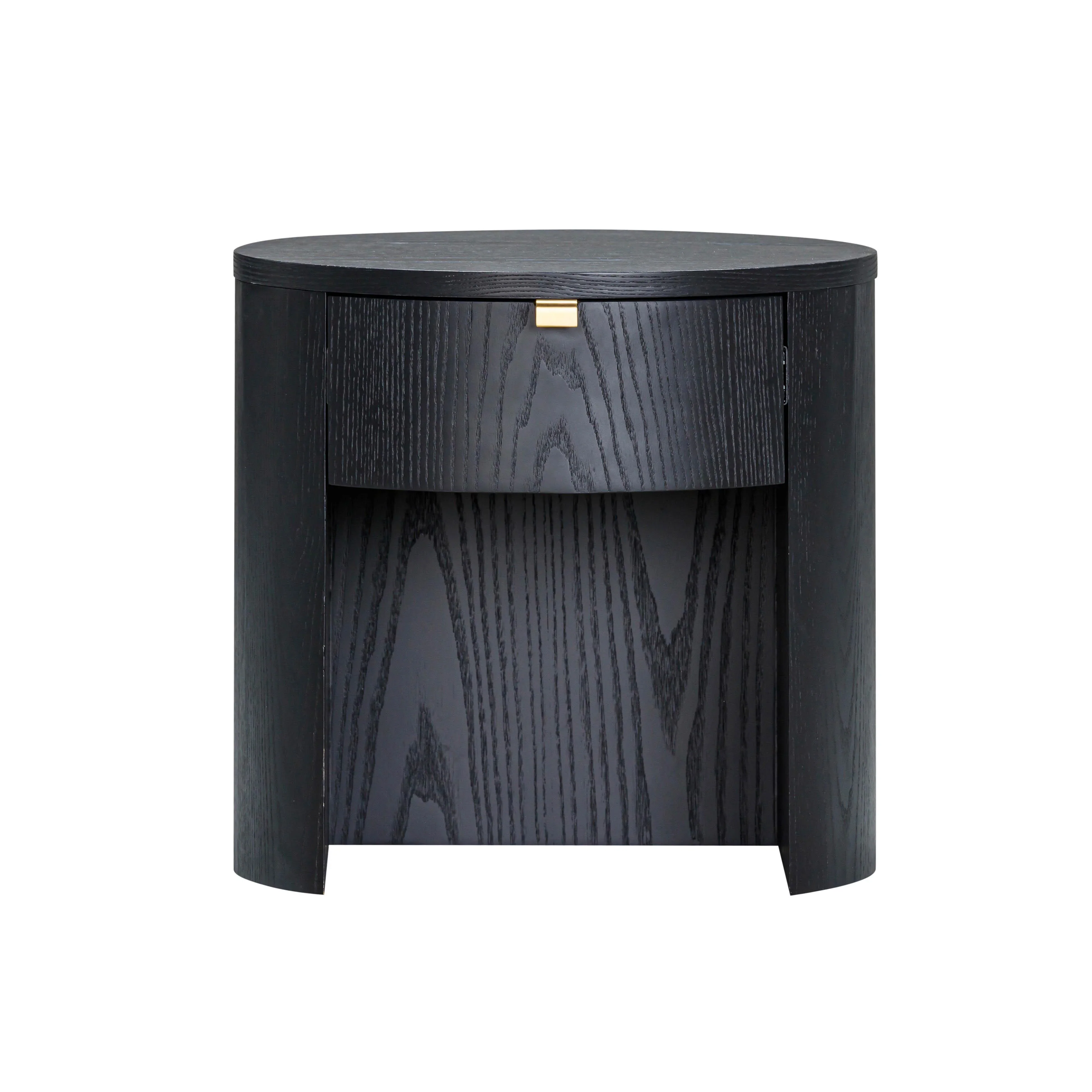 Marlow 19" Wood Round Nightstand With Drawer - Image 13