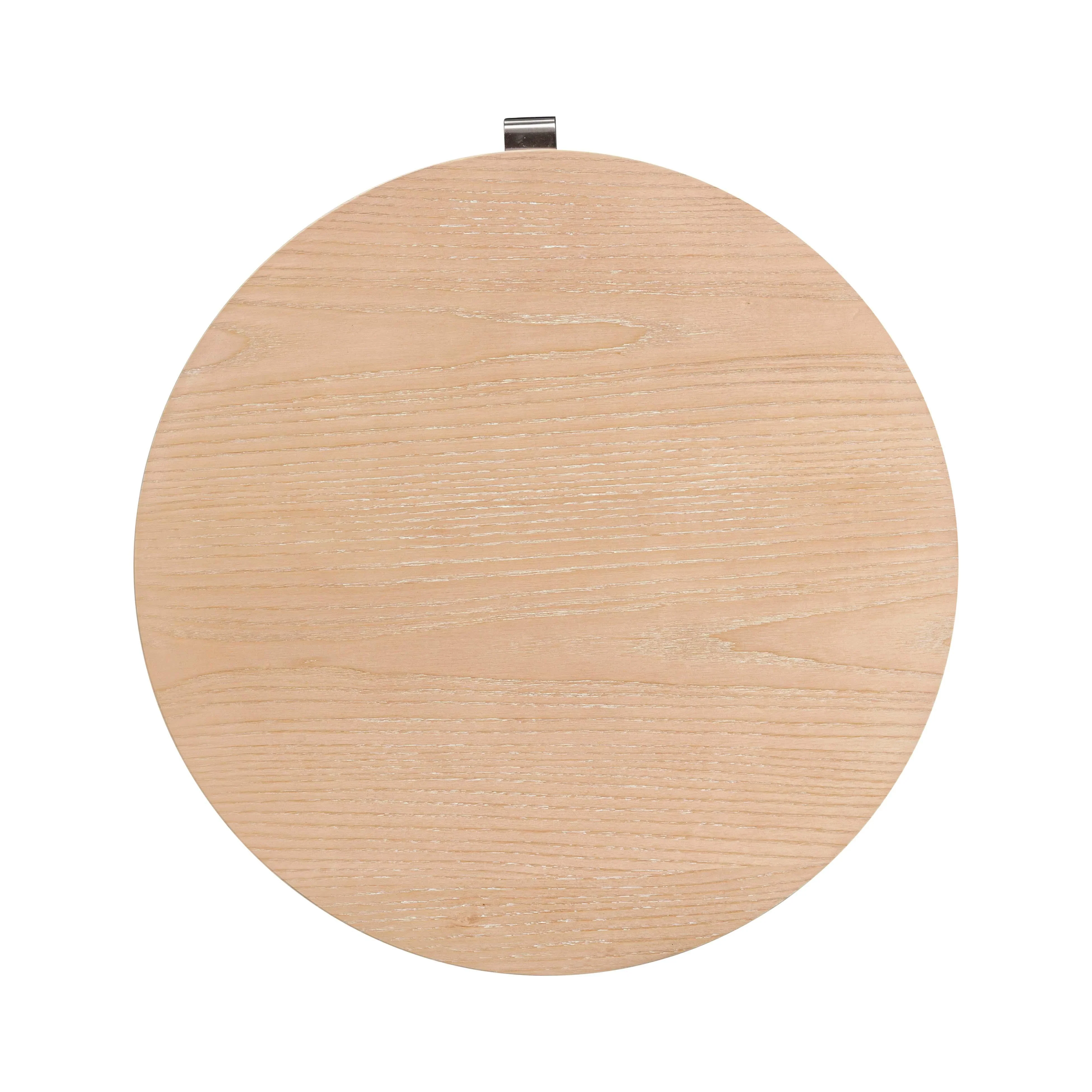 Marlow 19" Wood Round Nightstand With Drawer - Image 6