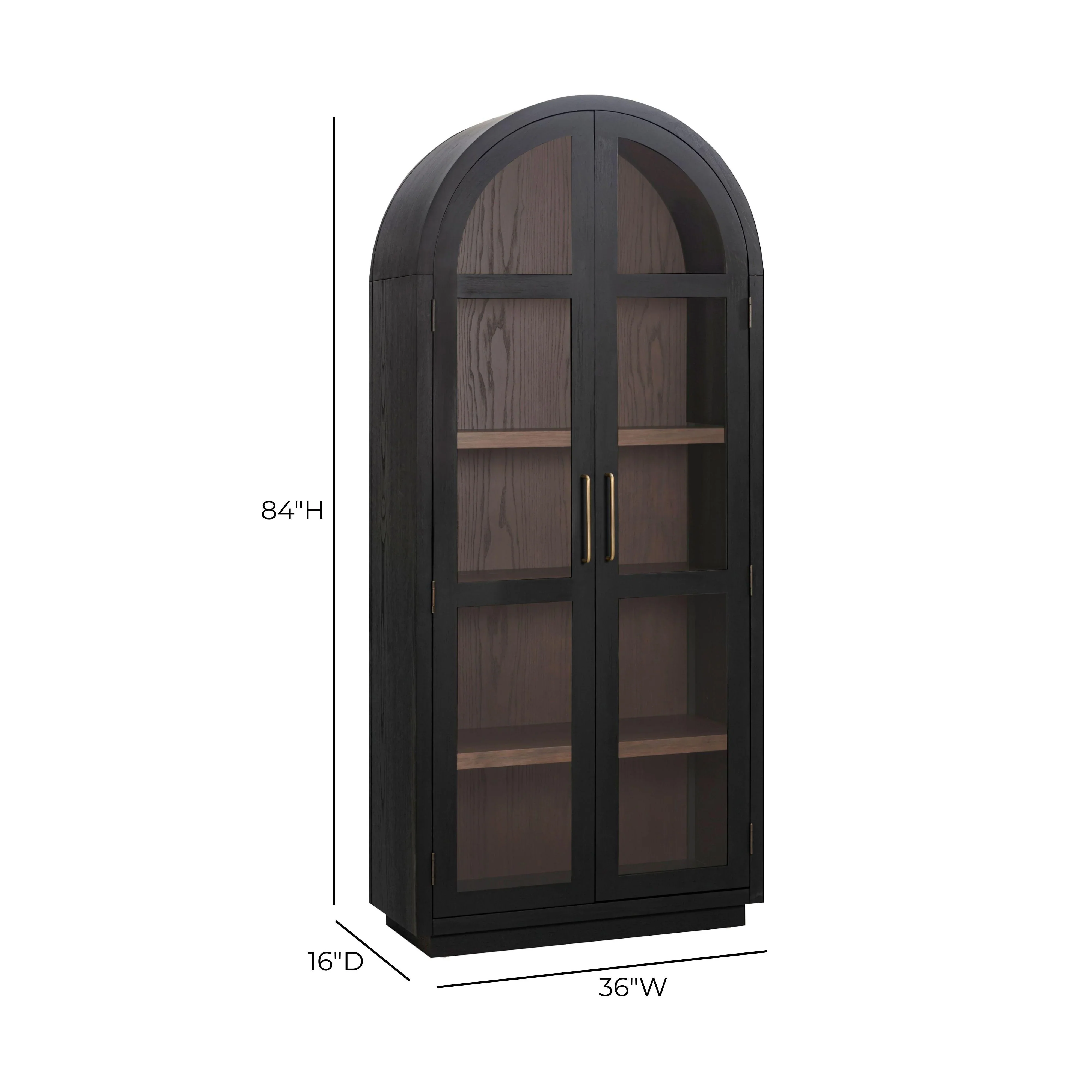 Marlow Wood Display Cabinet - Image 15